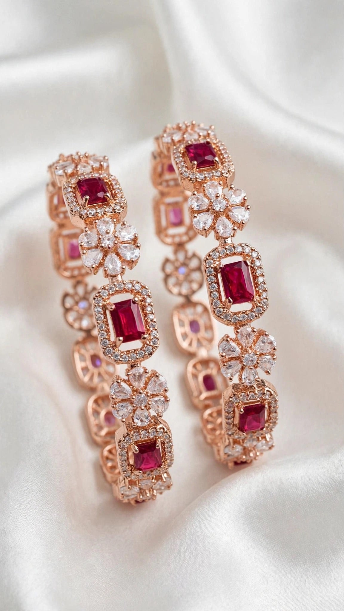 American Diamond premium Kade bangles - Size 2.8