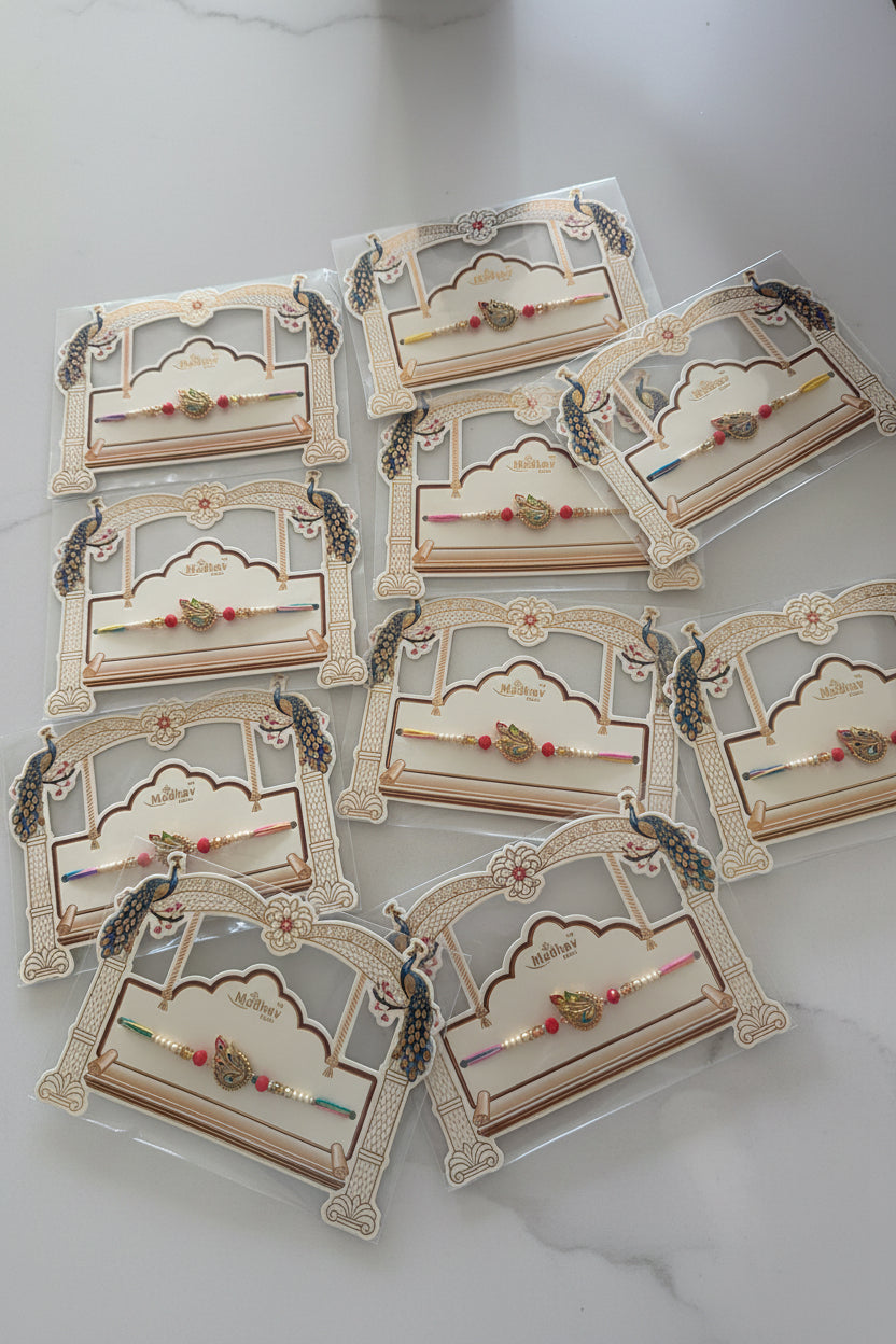 Meenakari rakhi packs ( per pc )