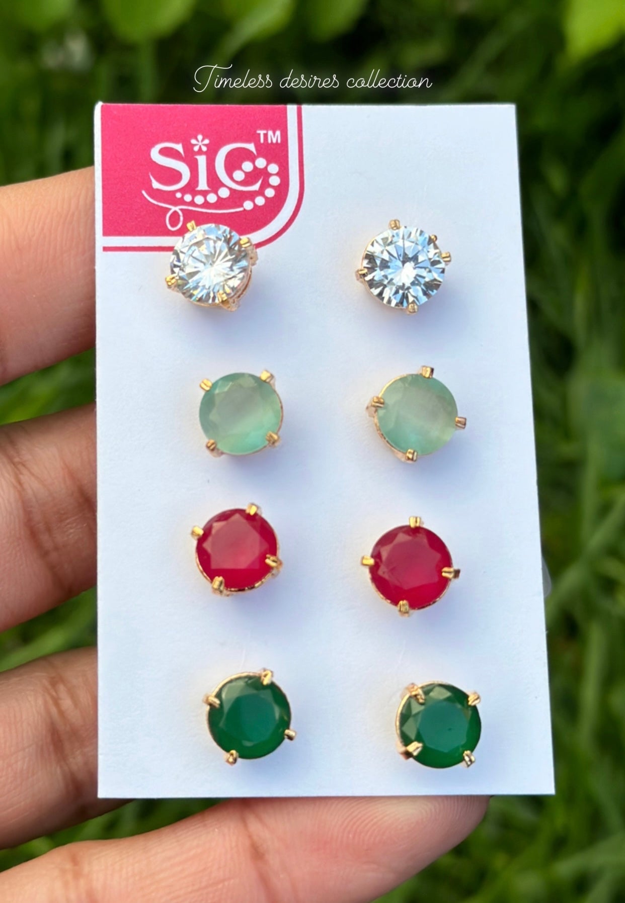 Mini stud earrings ( prices as pair )