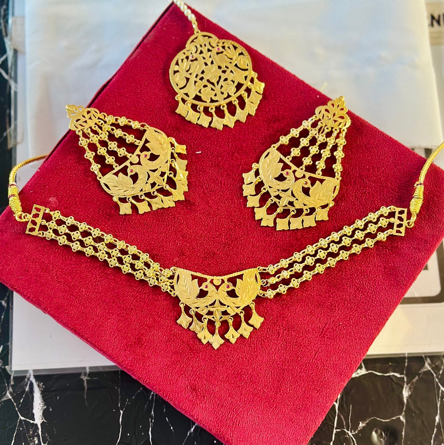 Punjabi traditional jewellery set - T2