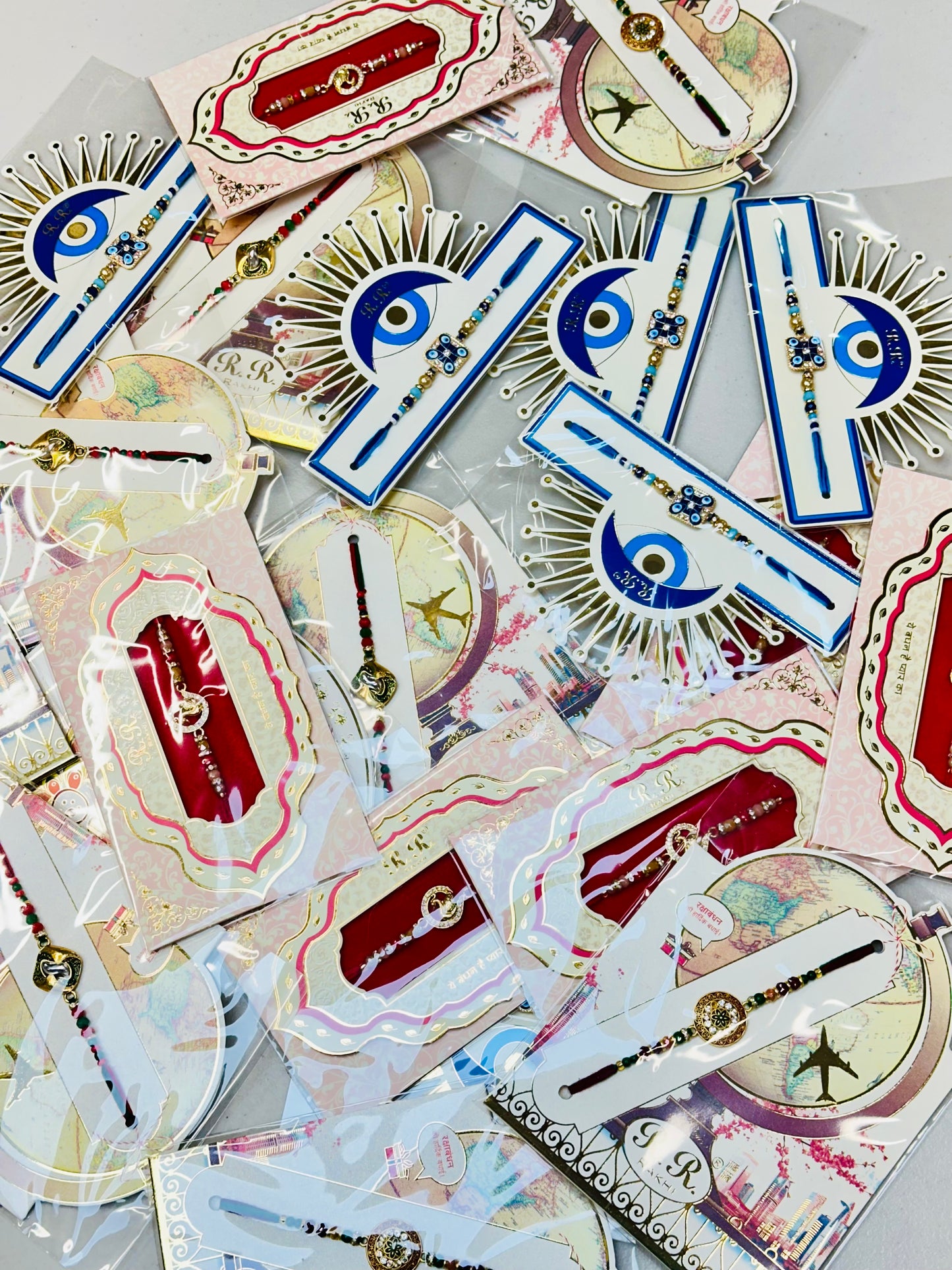 Meenakari Rakhi / Rakhdi Packs - Assorted designs as per availability ( India to India only )