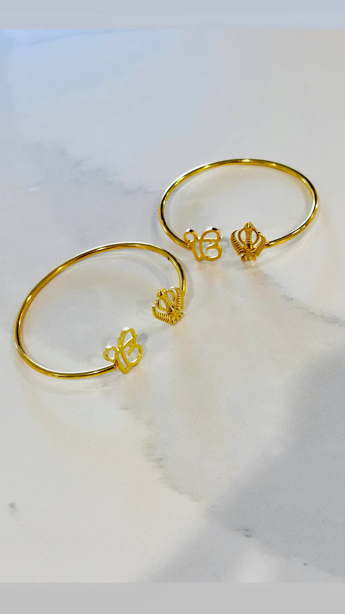ੴ ਖੰਡਾ 🪯 Adjustable size Bangles Kada ( Unisex ) Perfect Rakhdi Gift : A84