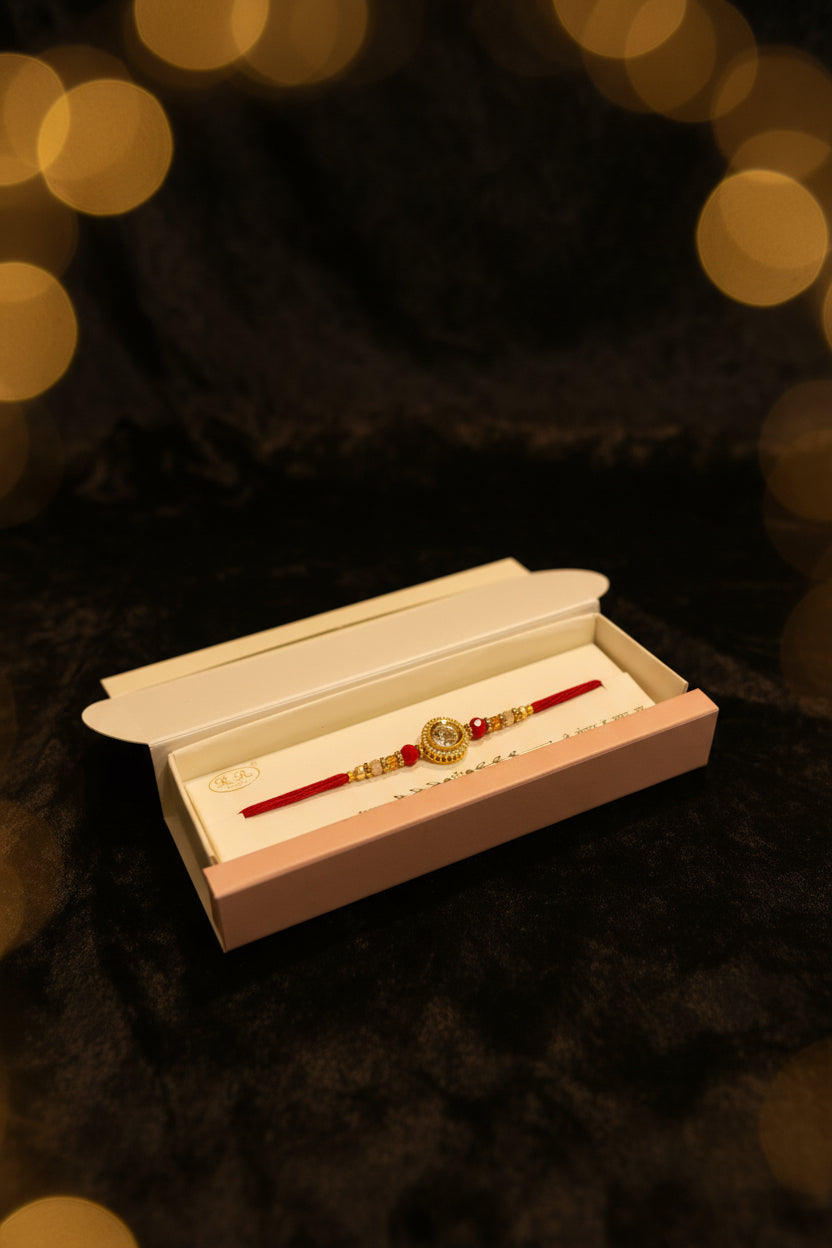 Rakhi box in American diamond