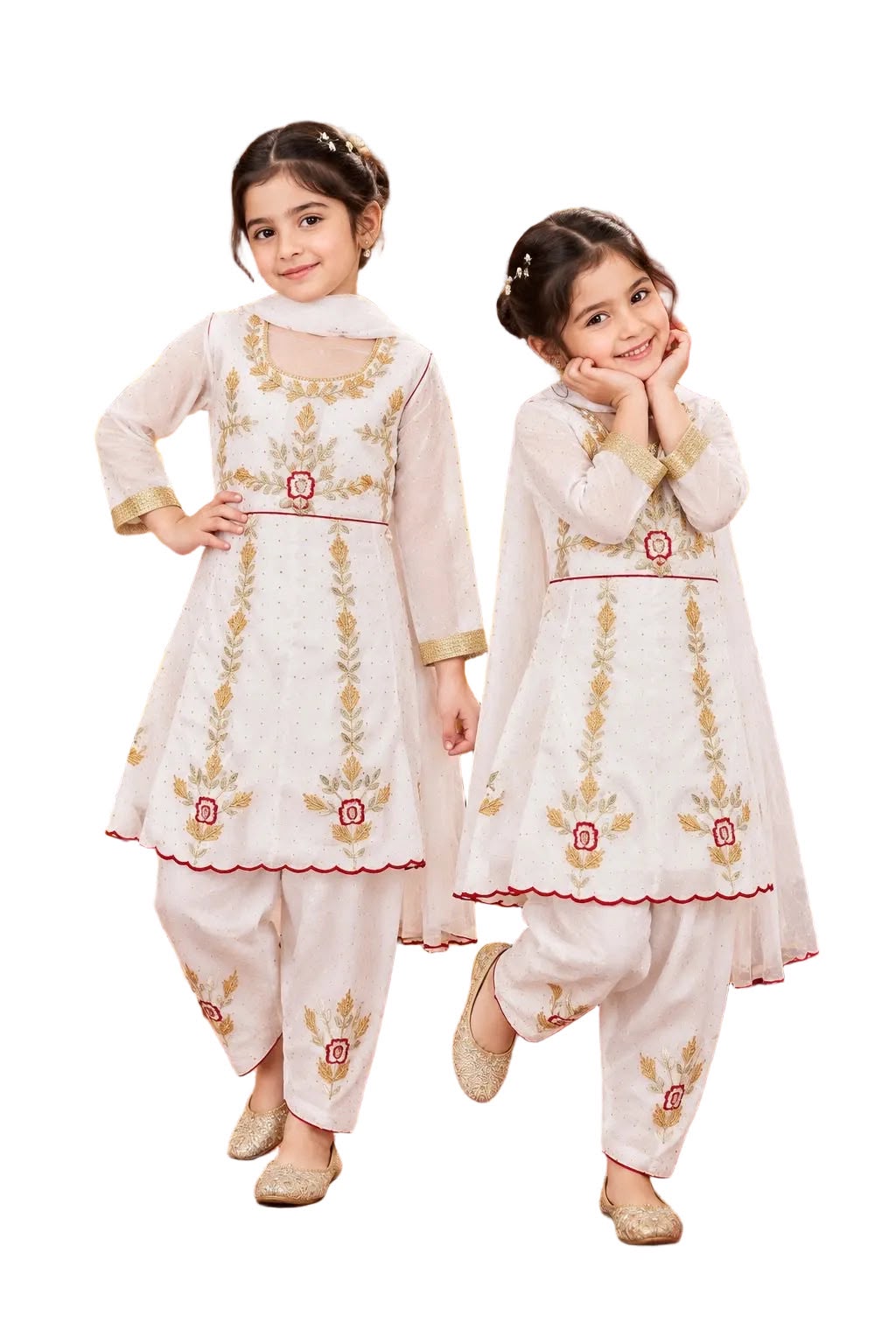 Premium Georgette Anarkali suit on Gota Patti with handwork paired up with beautiful salwar and duppta in white colour