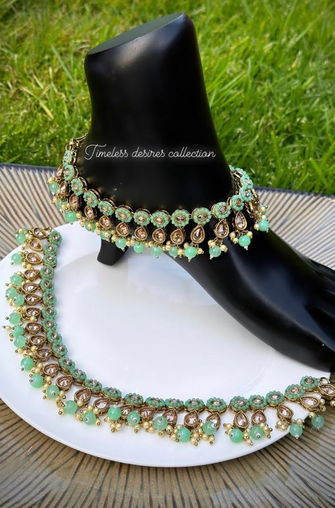 Statement pc in reverse AD anklets / jhanjra (TD-17)