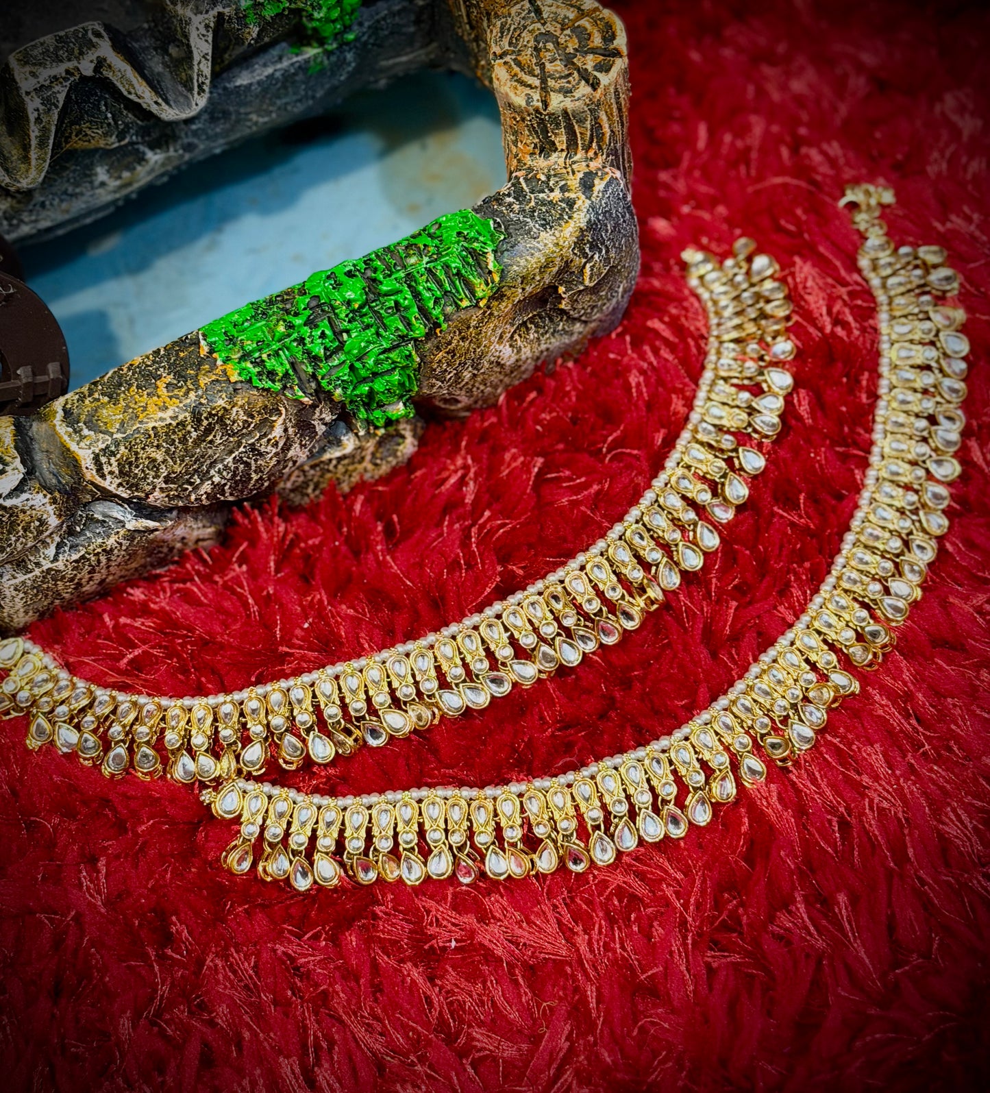 Heavy Kundan anklets - X42