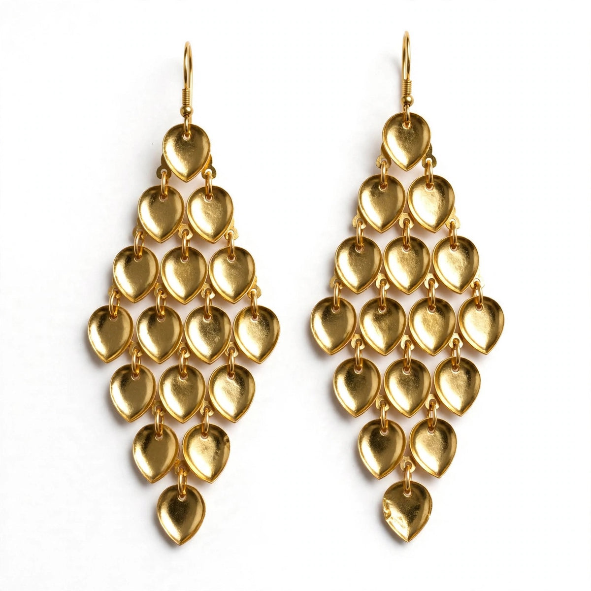 Gold earrings