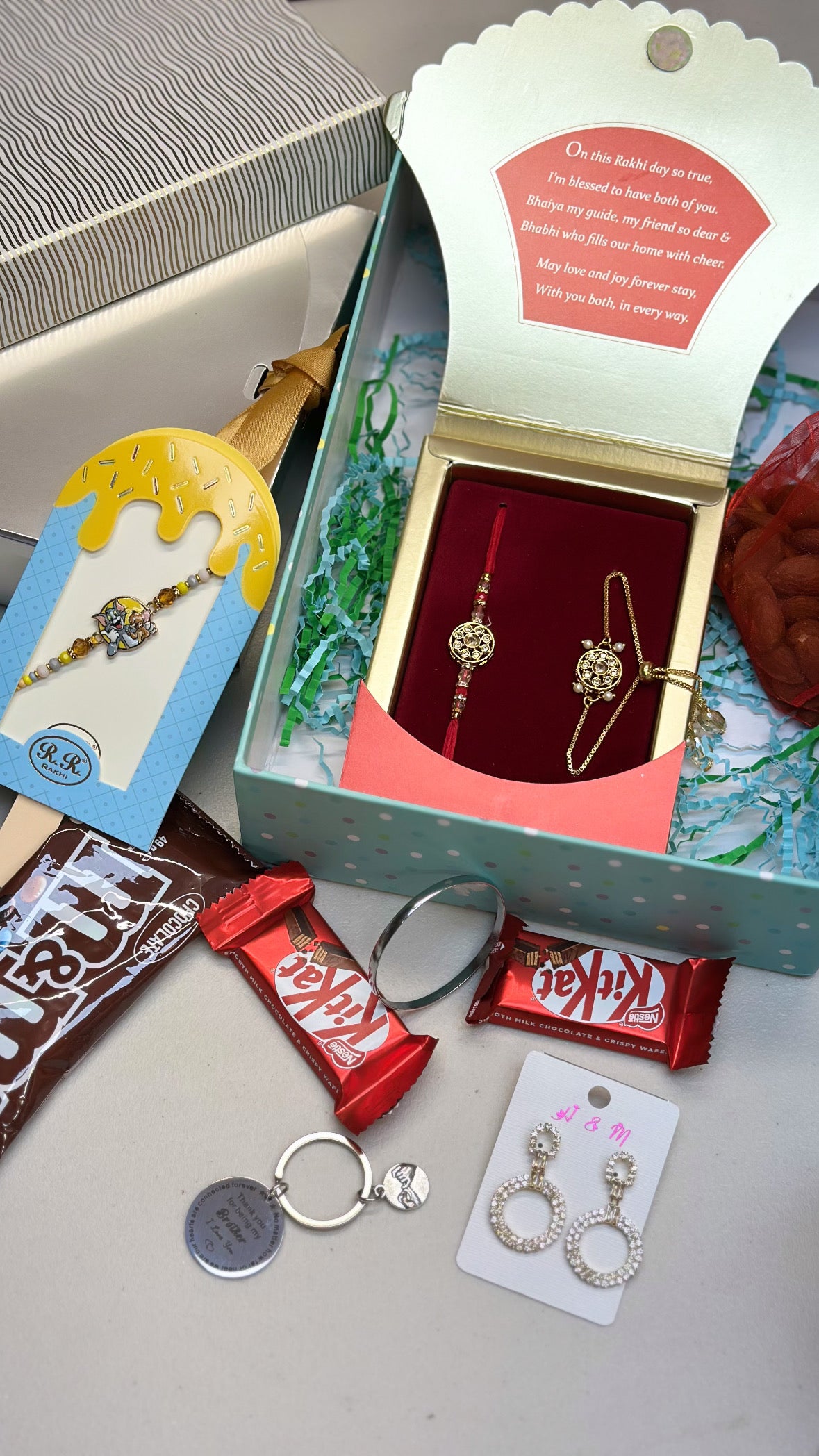 Family Rakhi Hamper Box - ( Premium Box with family Gift items )