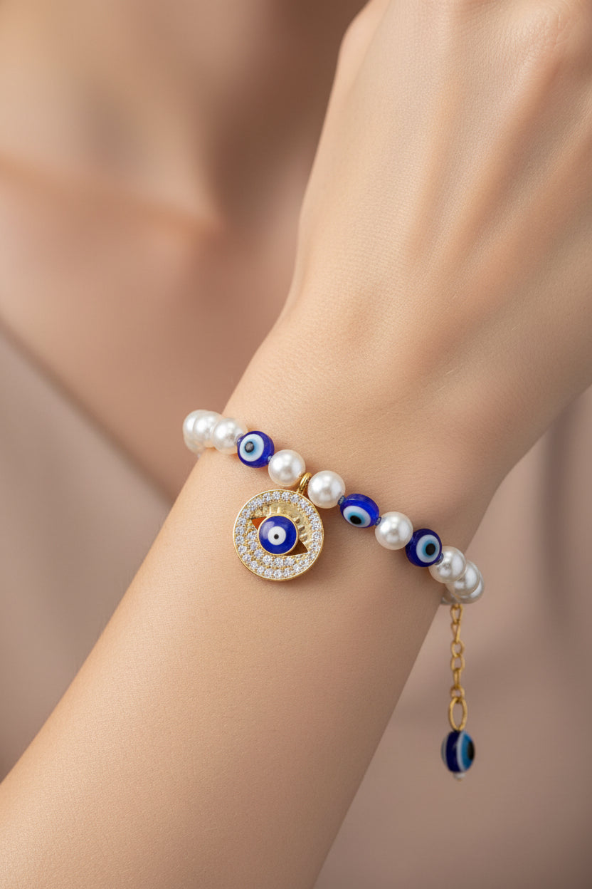 Evil eye adjustable size bracelet- Code 409
