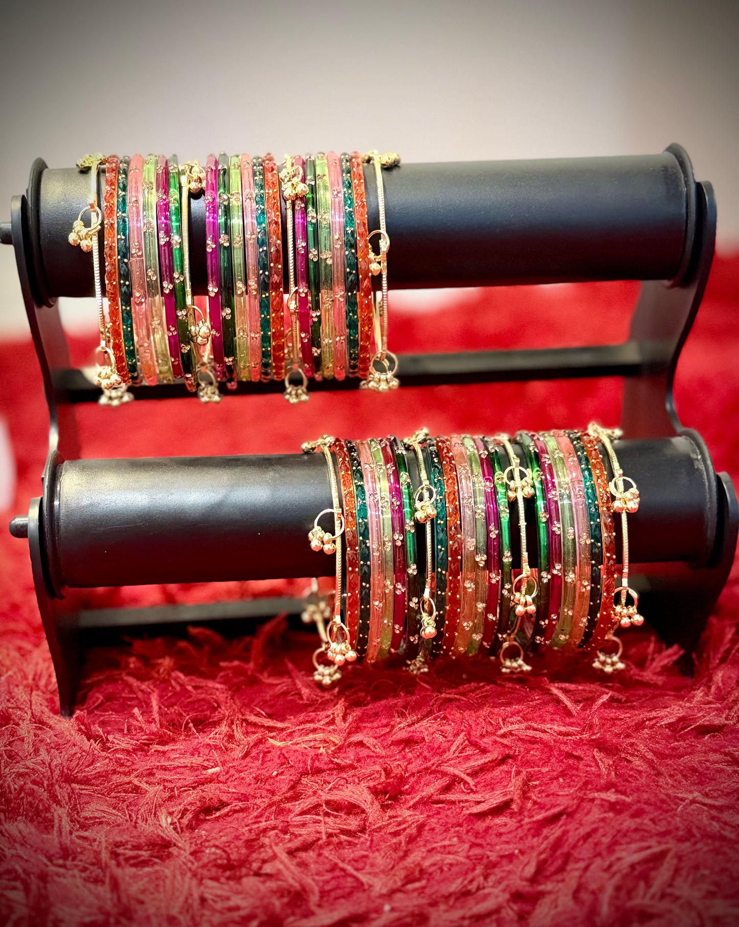 Multi Kashmiri bangles (set of both hands)