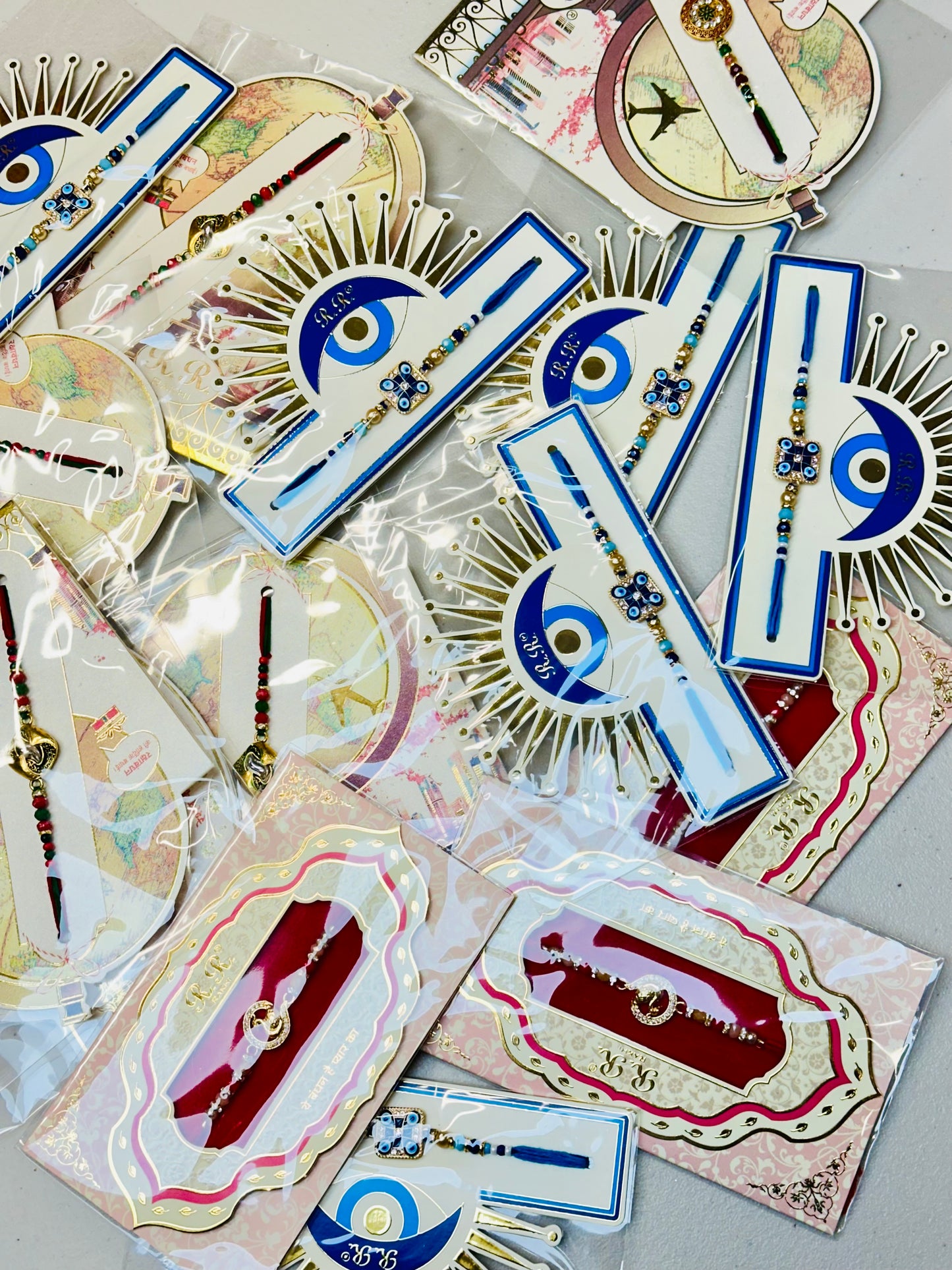 Meenakari Rakhi / Rakhdi Packs - Assorted designs as per availability ( India to India only )