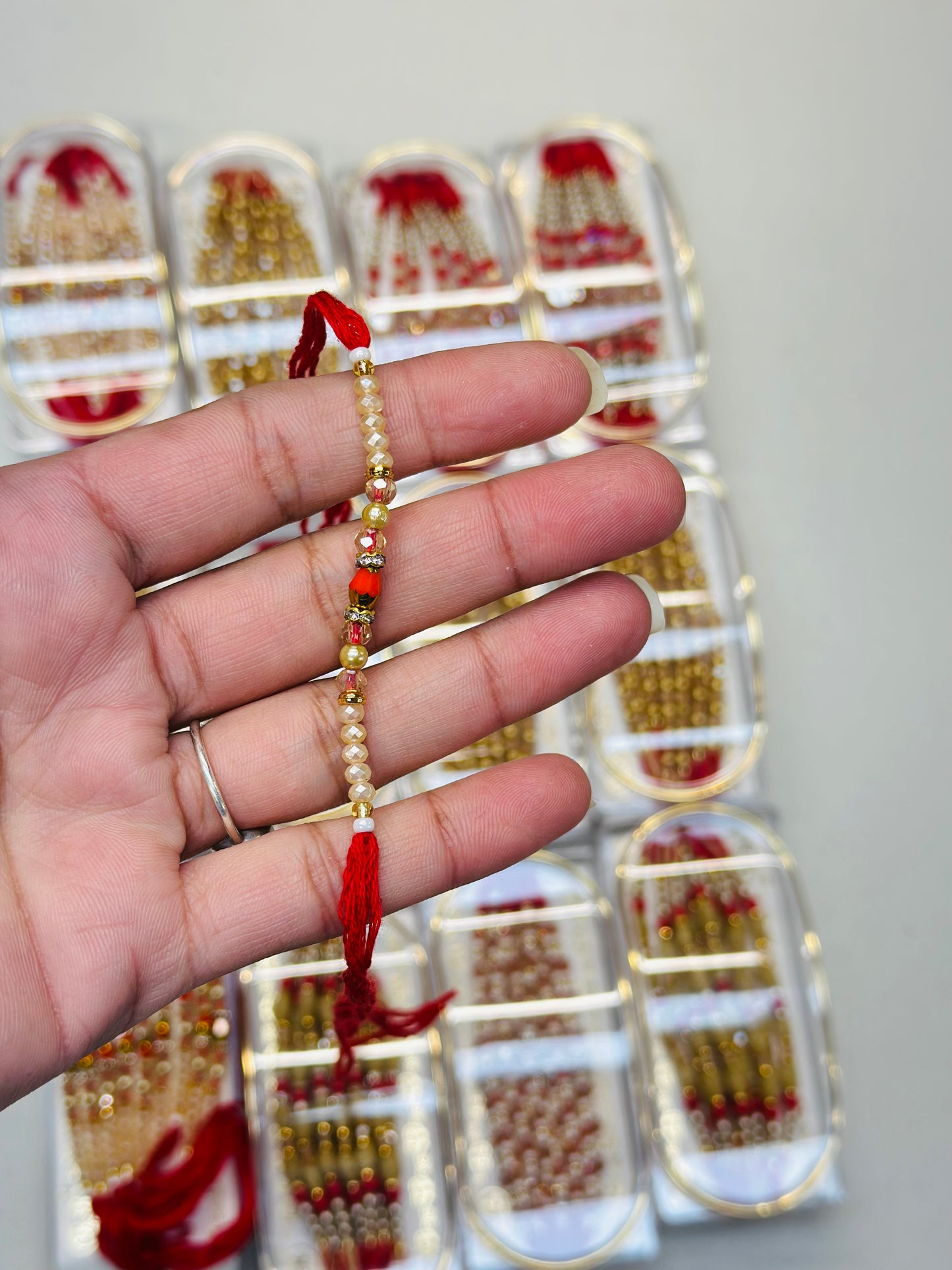 Thread Rakhi / Rakhdi Per PC- Assorted designs as per availability ( India to India only )