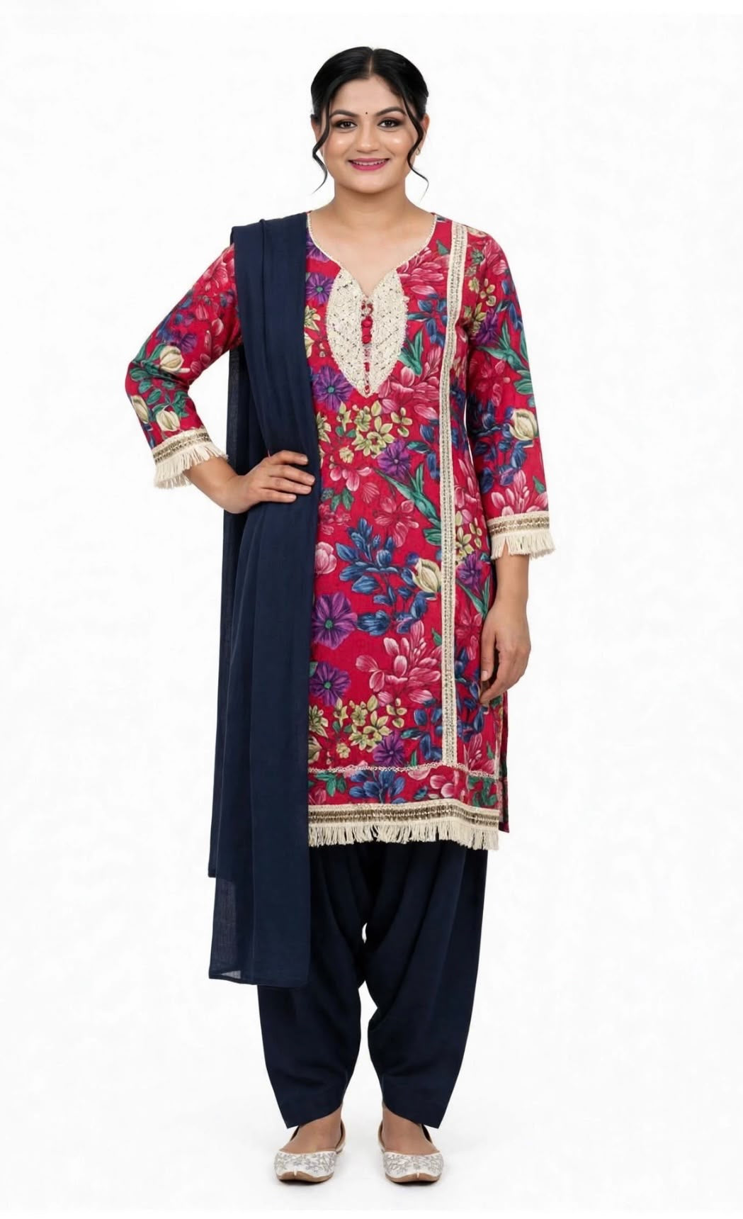Farshi salwar suit in cotton - Code 326