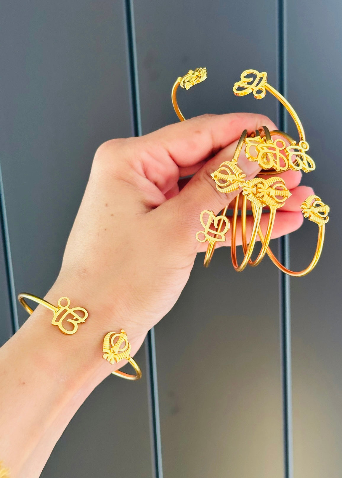 ੴ ਖੰਡਾ 🪯 Adjustable size Bangles Kada ( Unisex ) Perfect Rakhdi Gift : A84