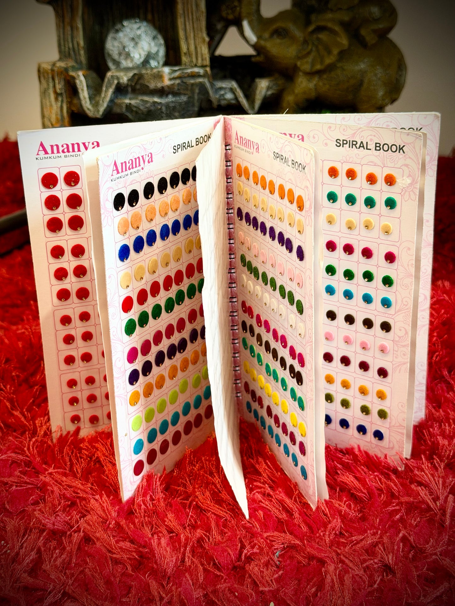 Plain bindi book with single stone - X53