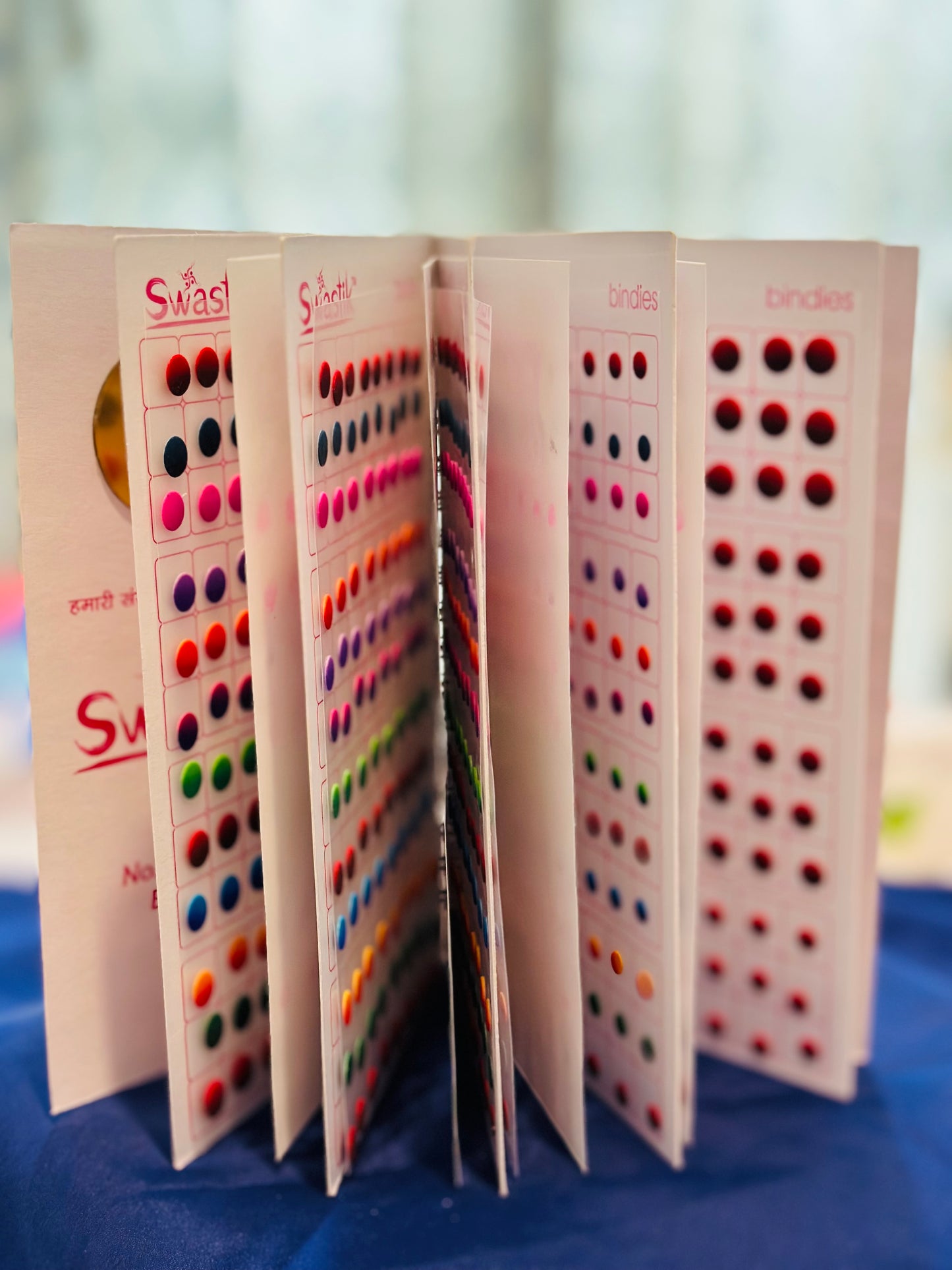 Double Shade Multi Colour Bindi Book, (Code: 123)