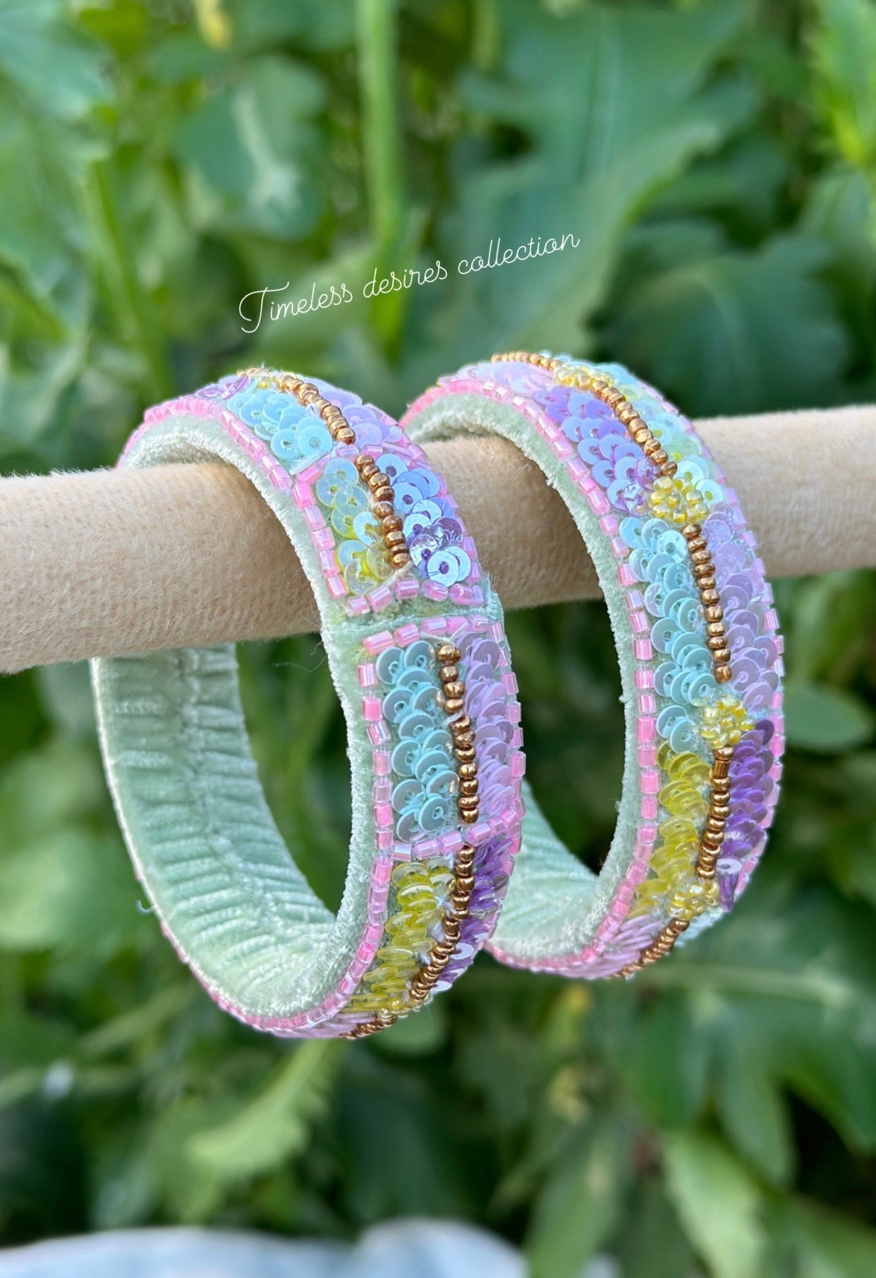 Multi coloured handmade soft kangan bangles