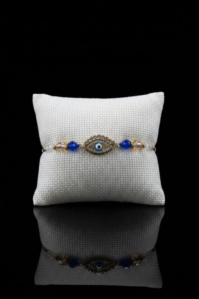 premium evil eye rakhi in american diamond