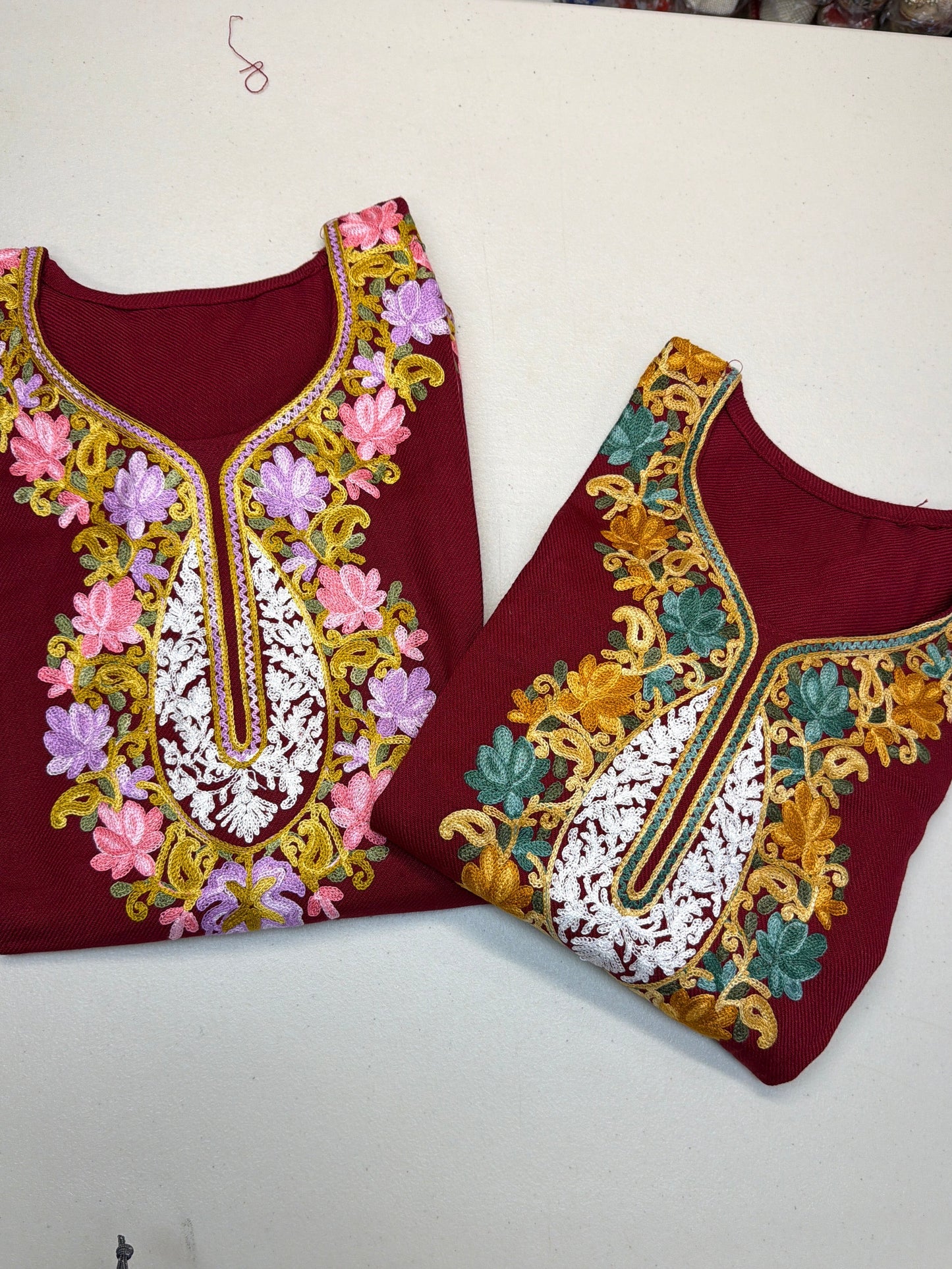 Free size Kashmiri woolen kurti upto size 44 - ( grab free gift as kangan with it )