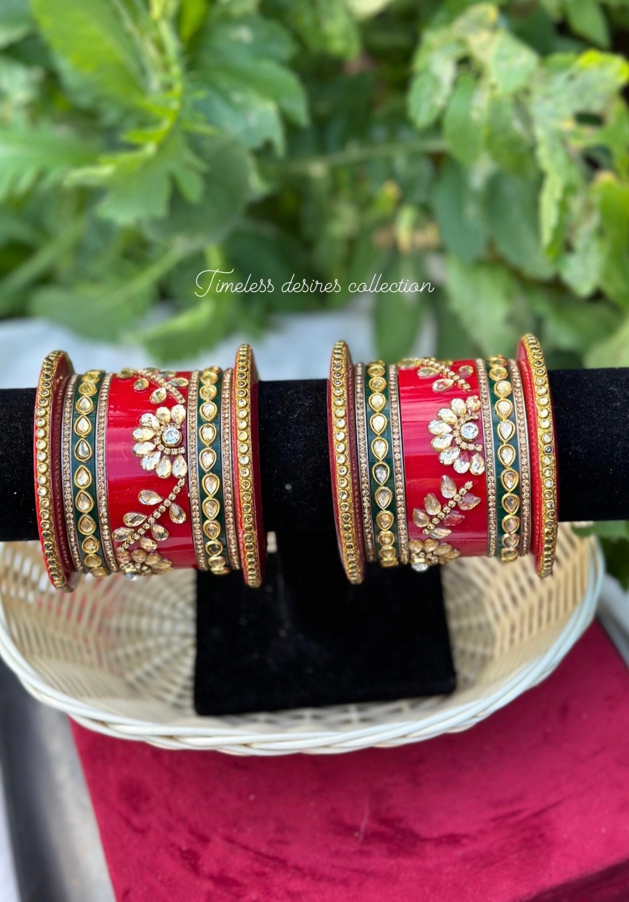 Rajwadi Chooda Bangles ( set of both hands )