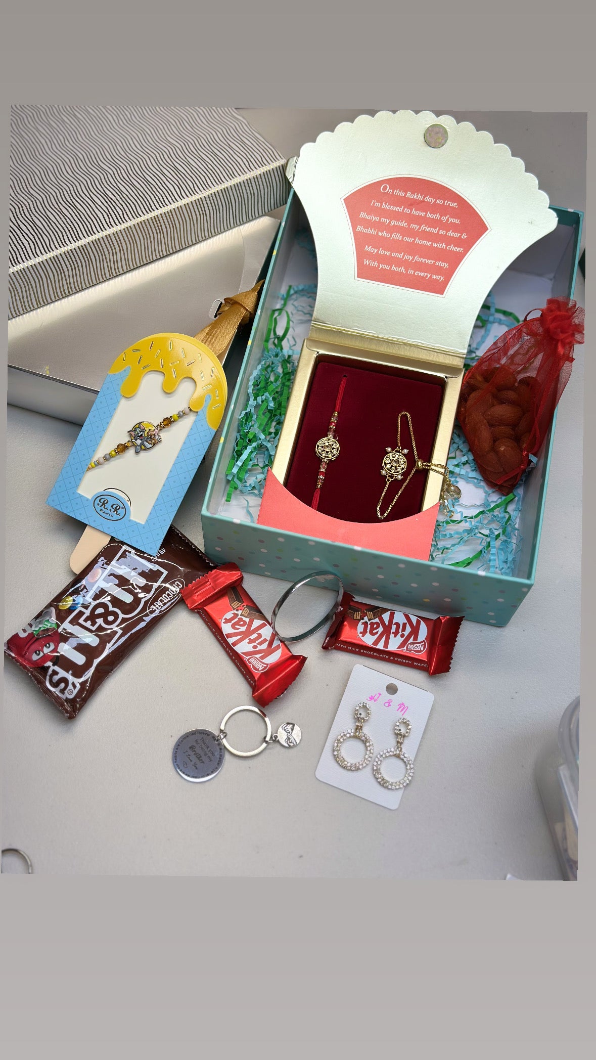 Family Rakhi Hamper Box - ( Premium Box with family Gift items )
