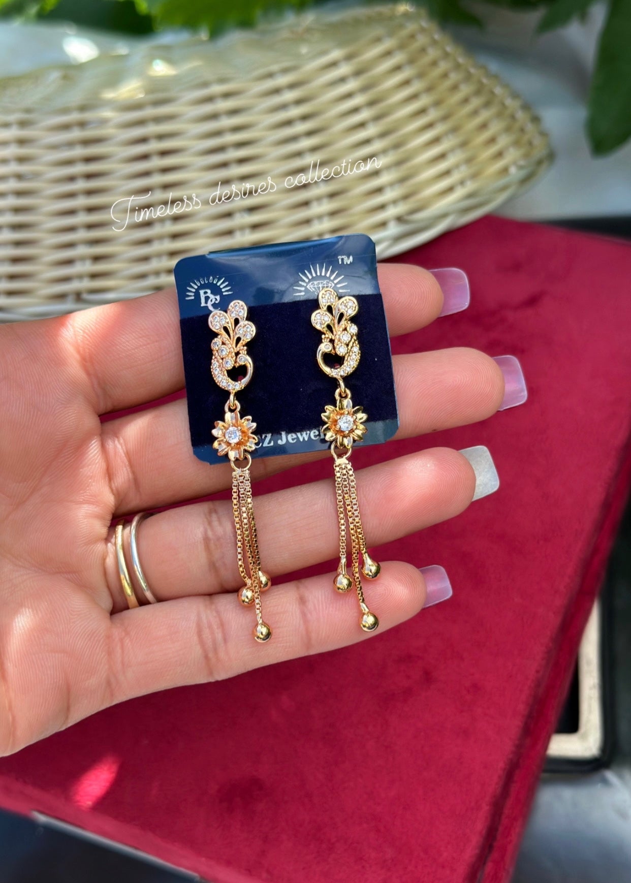 Western hanging earrings in western style