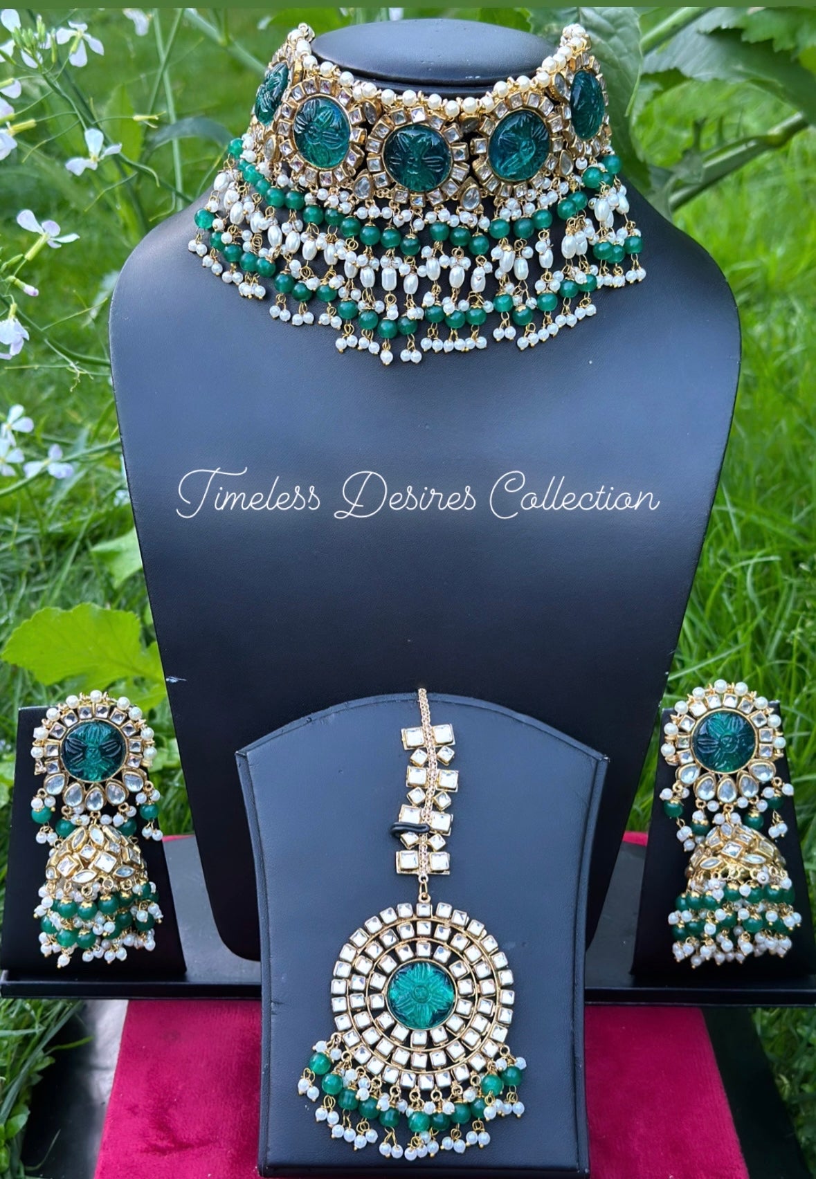 Peacock necklace/choker set in kundan ( high quality )