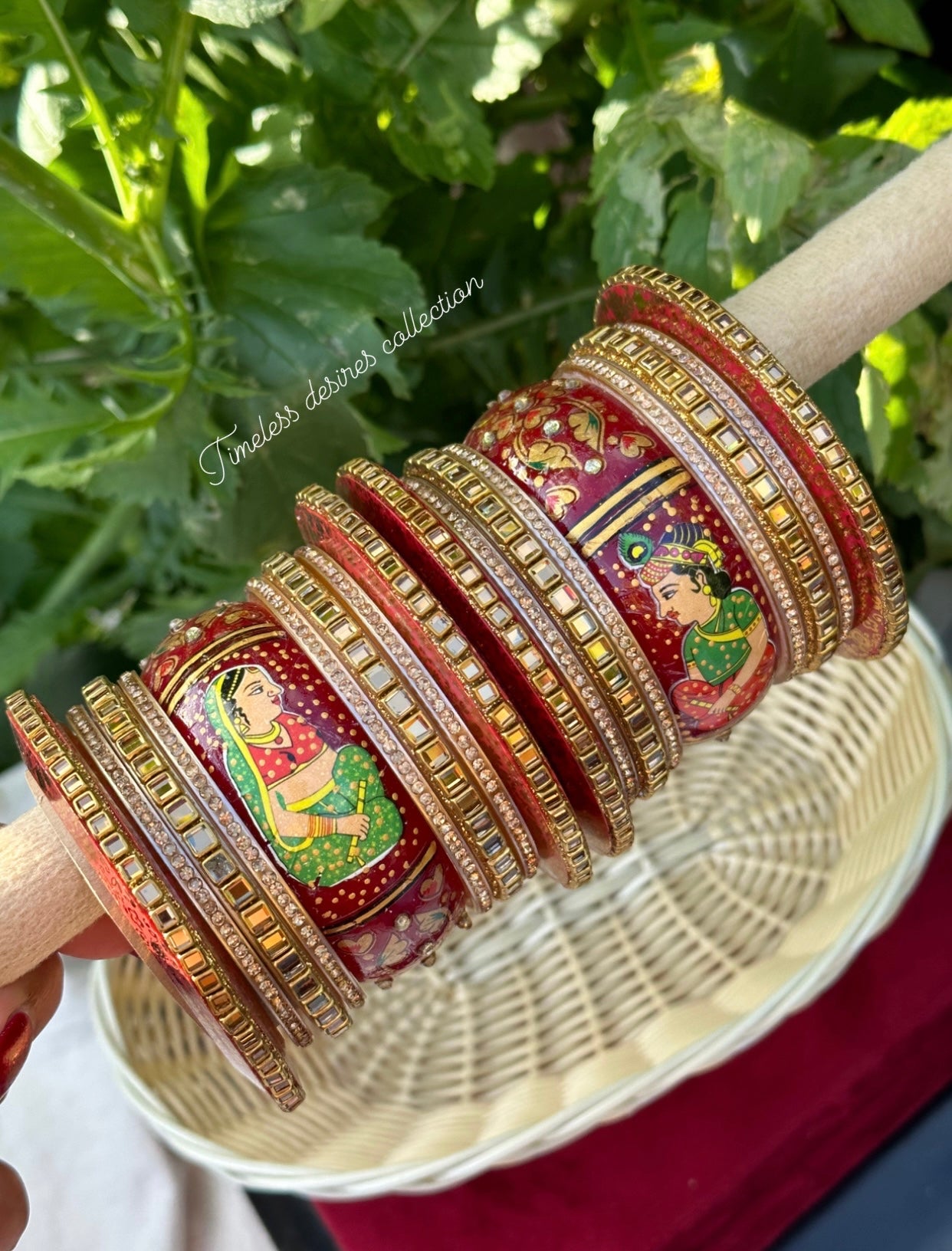 Rajwadi Doli Chooda bangles ( set of both hands )