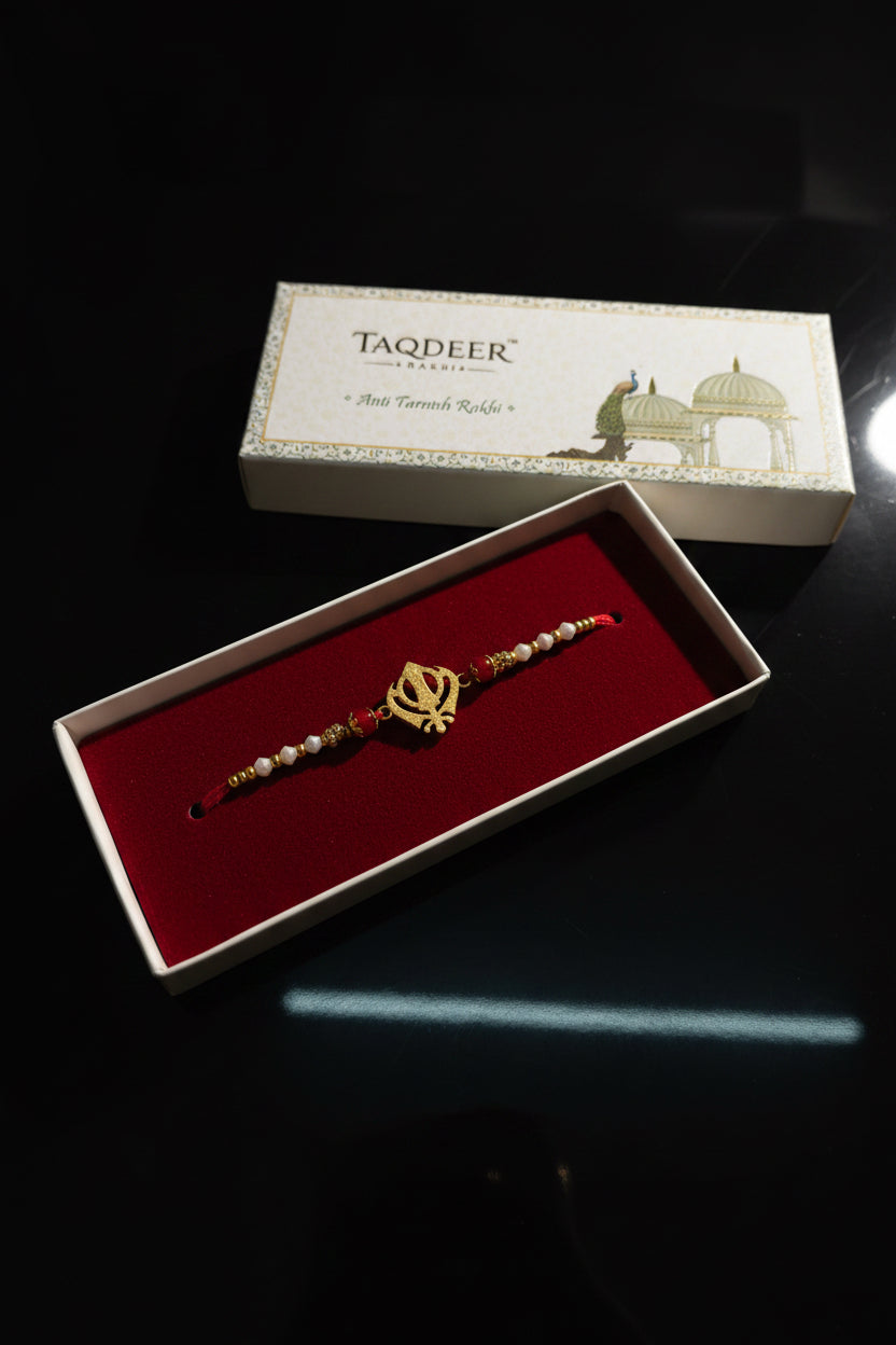 Anti Tarnish Khanda Rakhi box