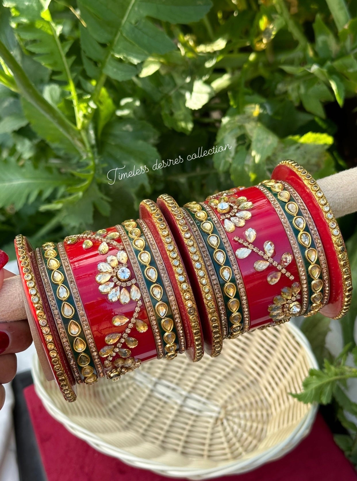 Rajwadi Chooda Bangles ( set of both hands )