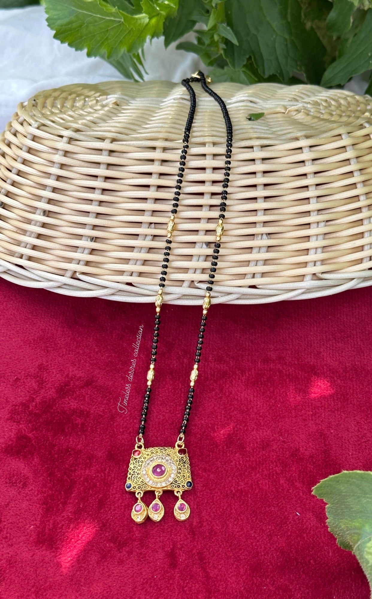 Mangalsutra necklace in golden