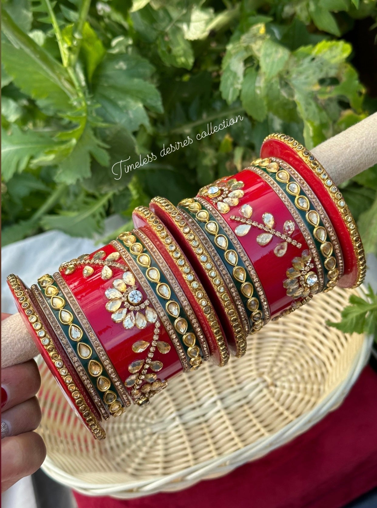 Rajwadi Chooda Bangles ( set of both hands )