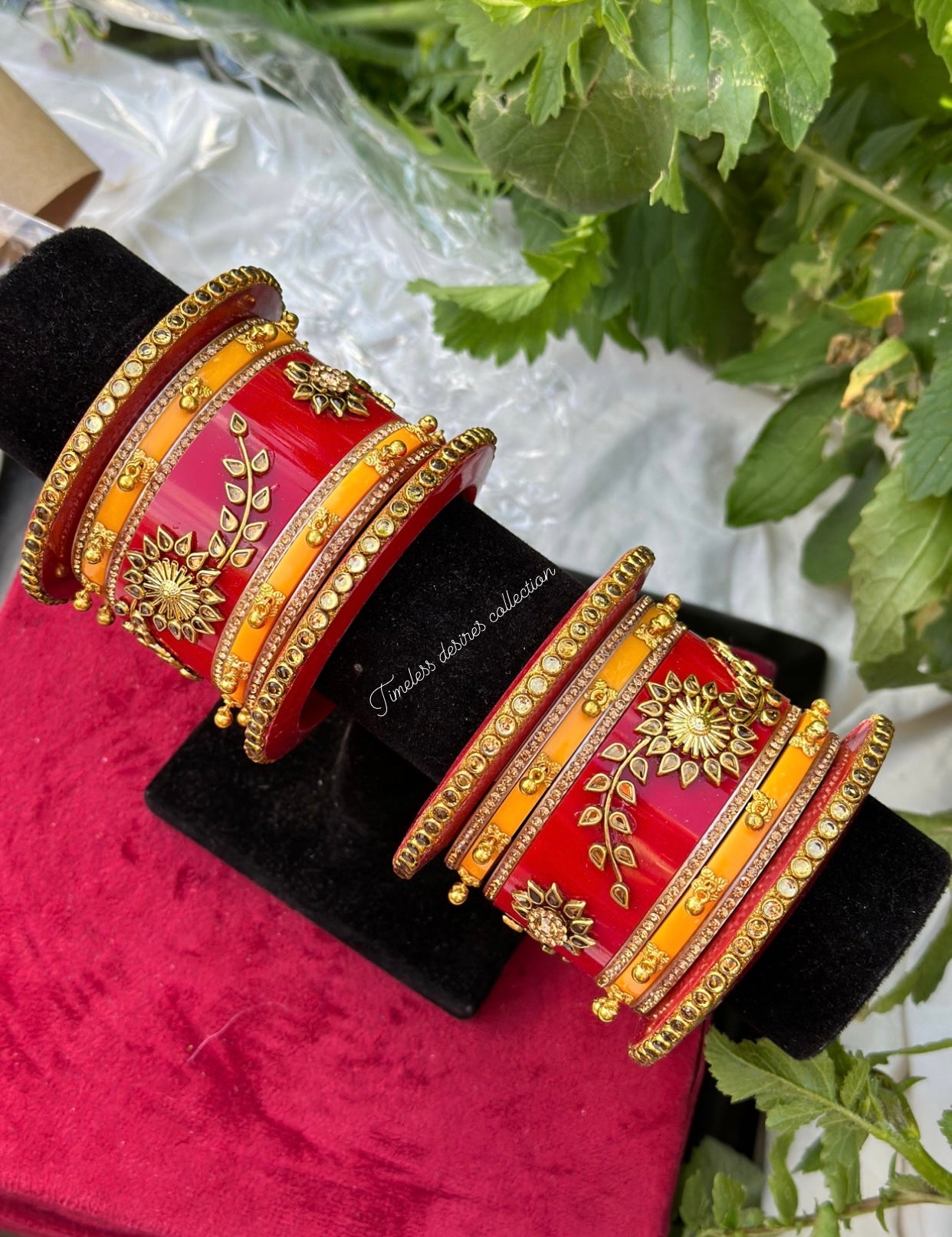 Rajwadi Chooda Bangles ( set of both hands )