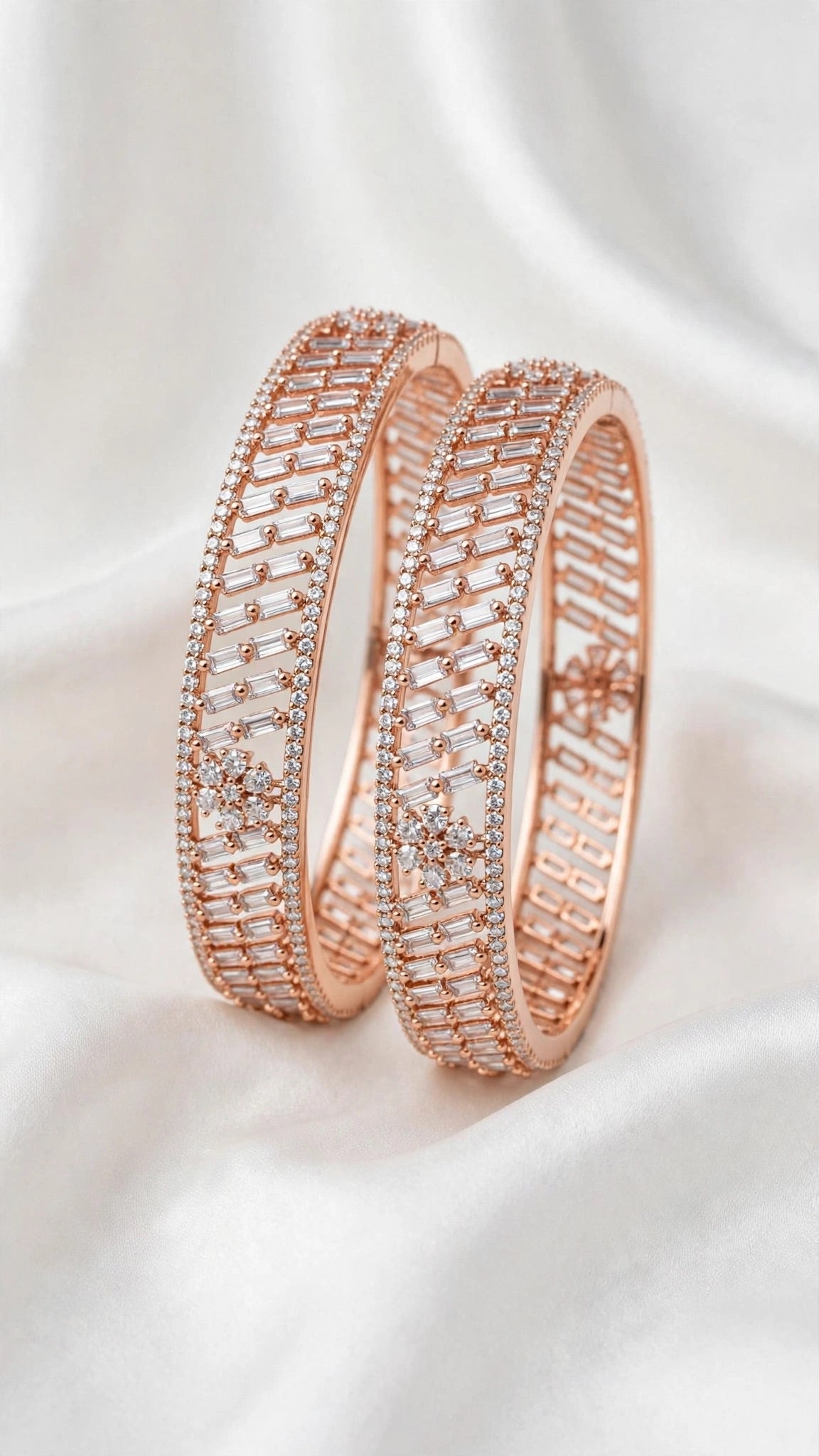 American Diamond premium Kade bangles - Size 2.6