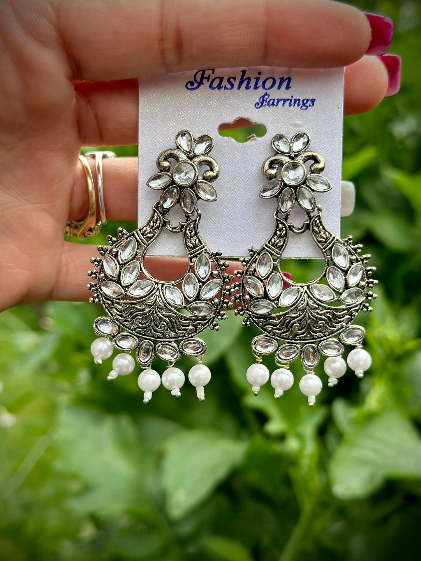 Oxidised earrings
