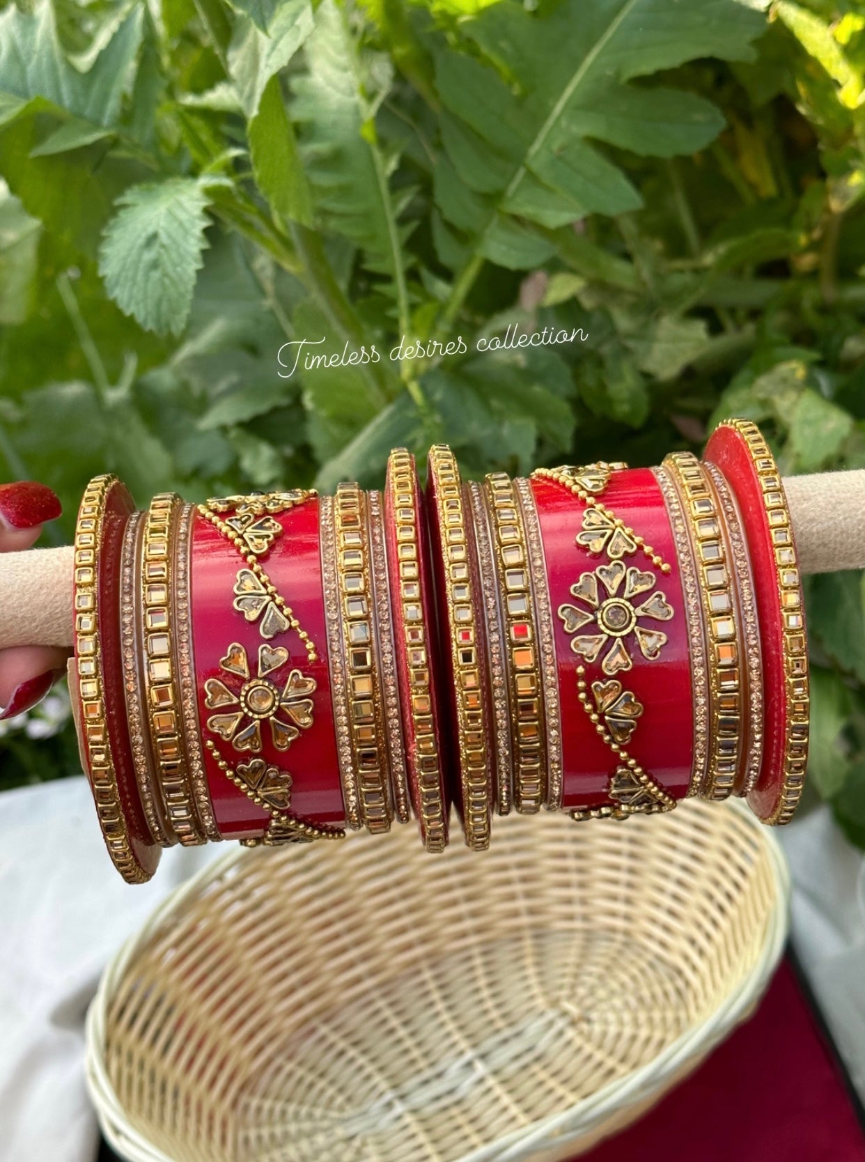 Rajwadi Chooda bangles ( set of both hands )