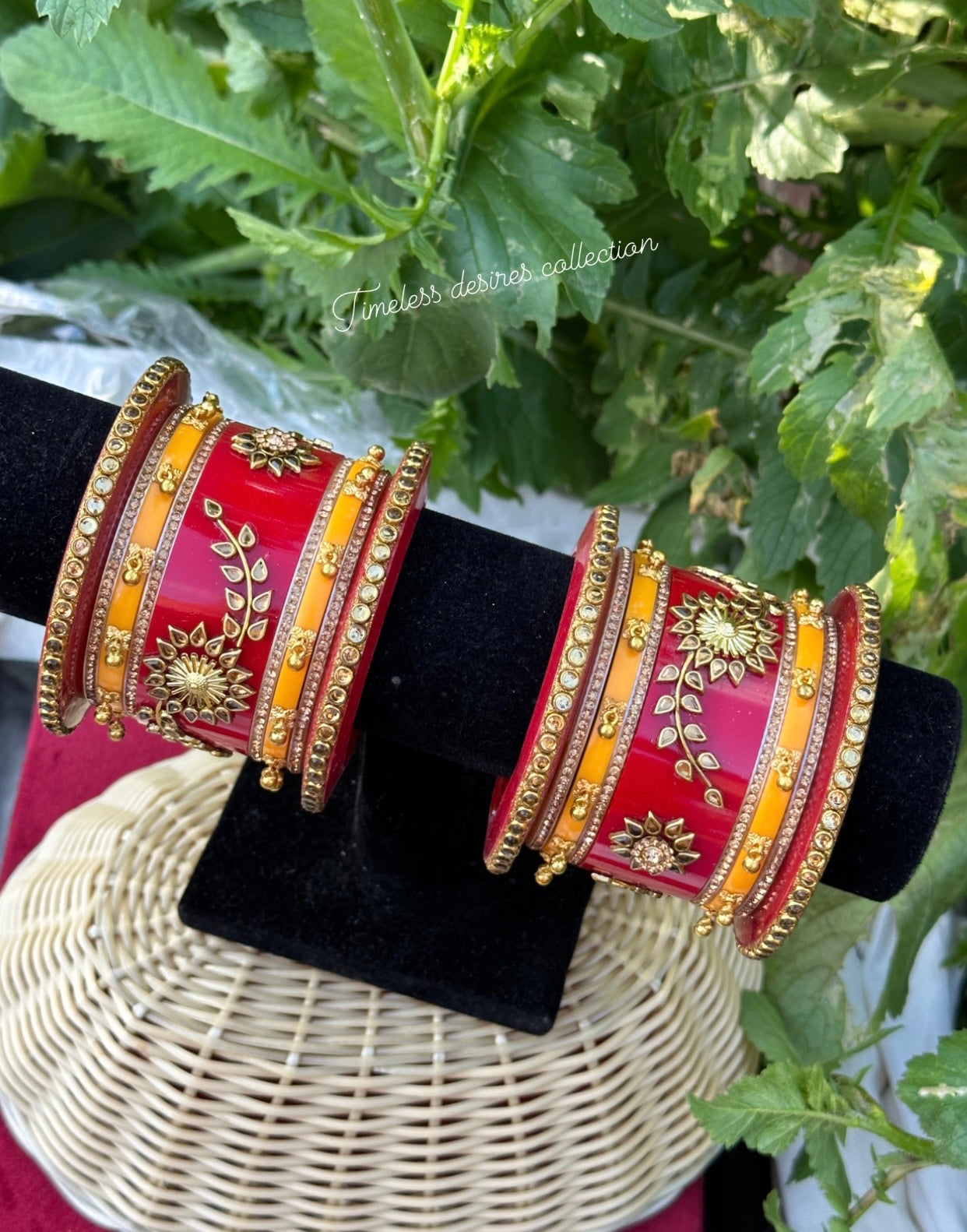 Rajwadi Chooda Bangles ( set of both hands )