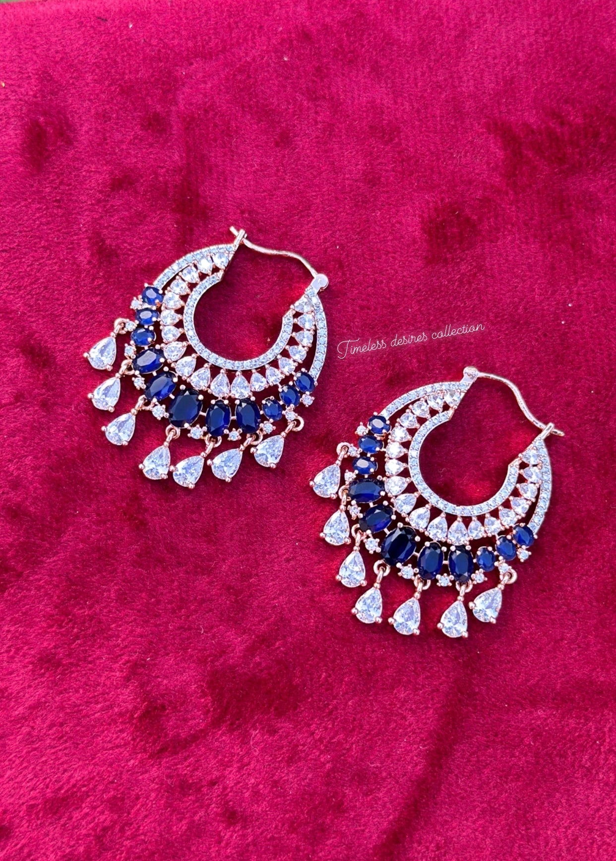 American Diamond waliya earrings ( Code: A3 )