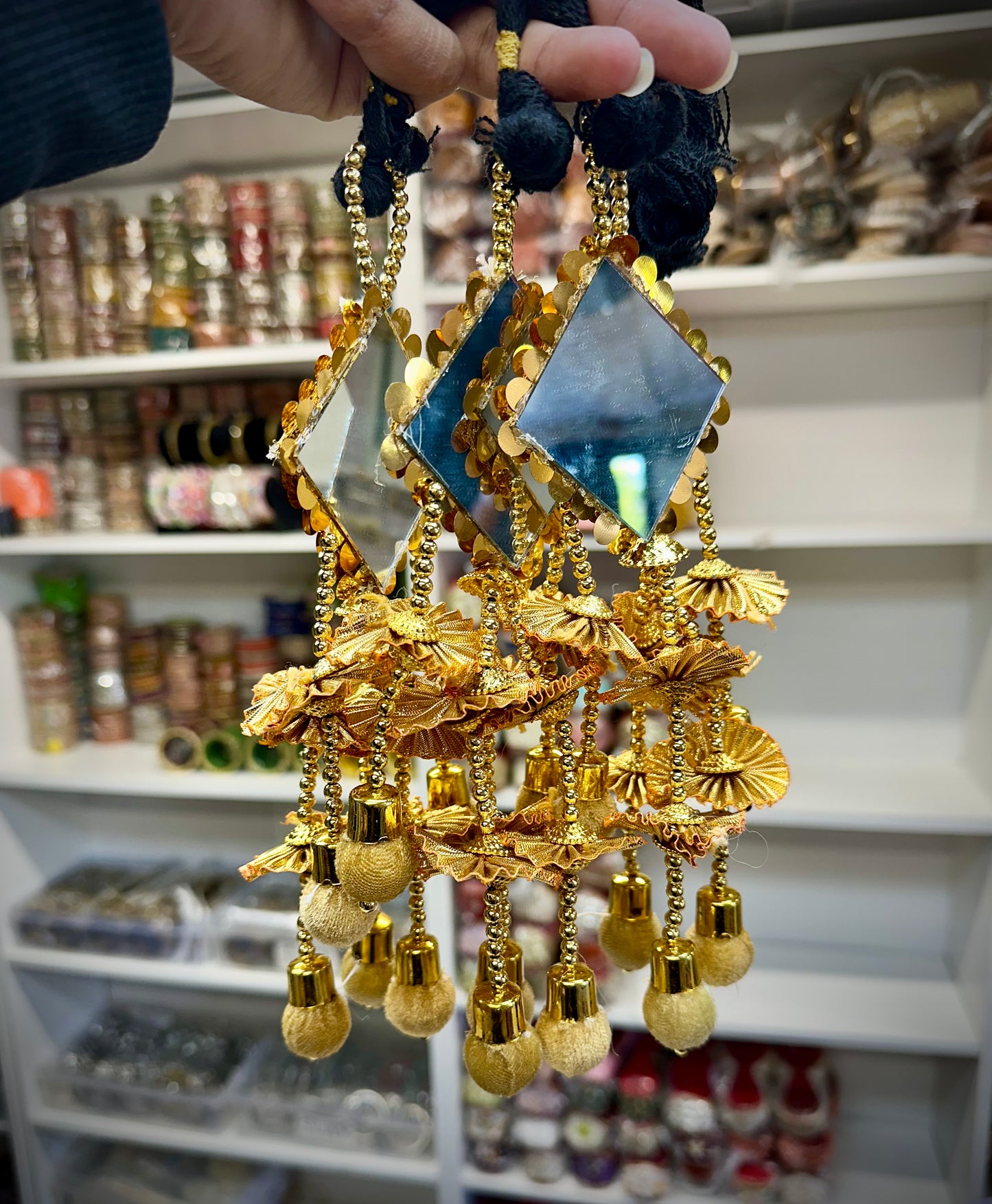 Mirror Paranda in golden colour, Code: PR6