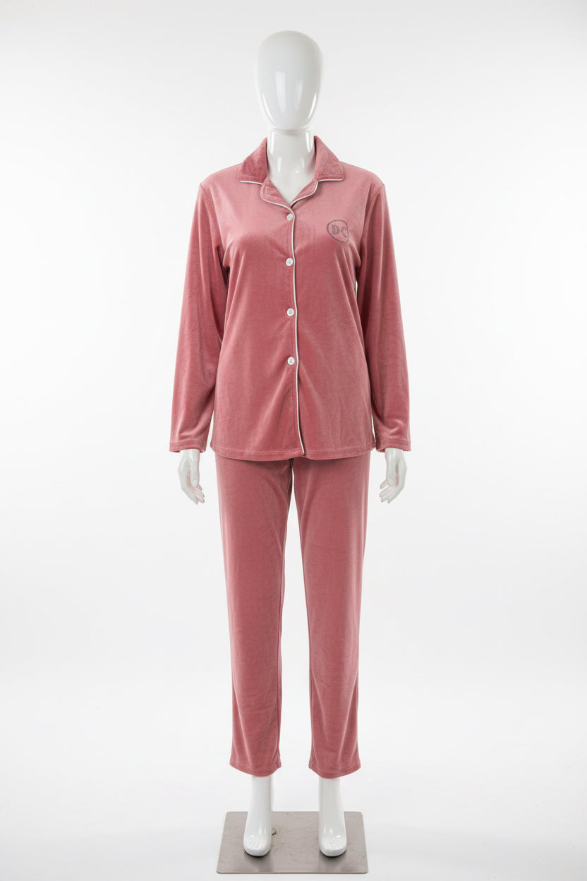 Velvet Co Ord set ( free size 38-44 )