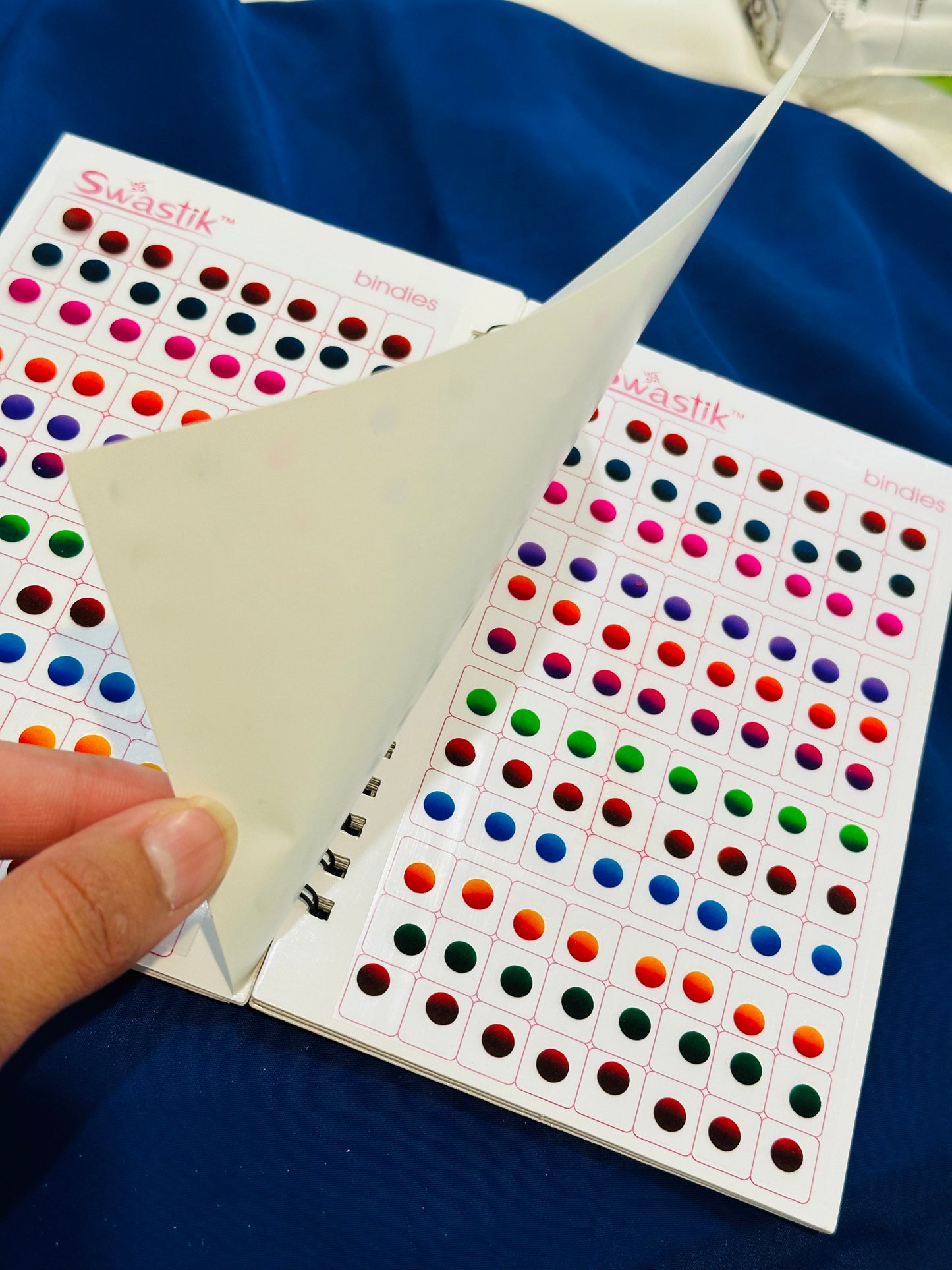 Double Shade Multi Colour Bindi Book, (Code: 123)