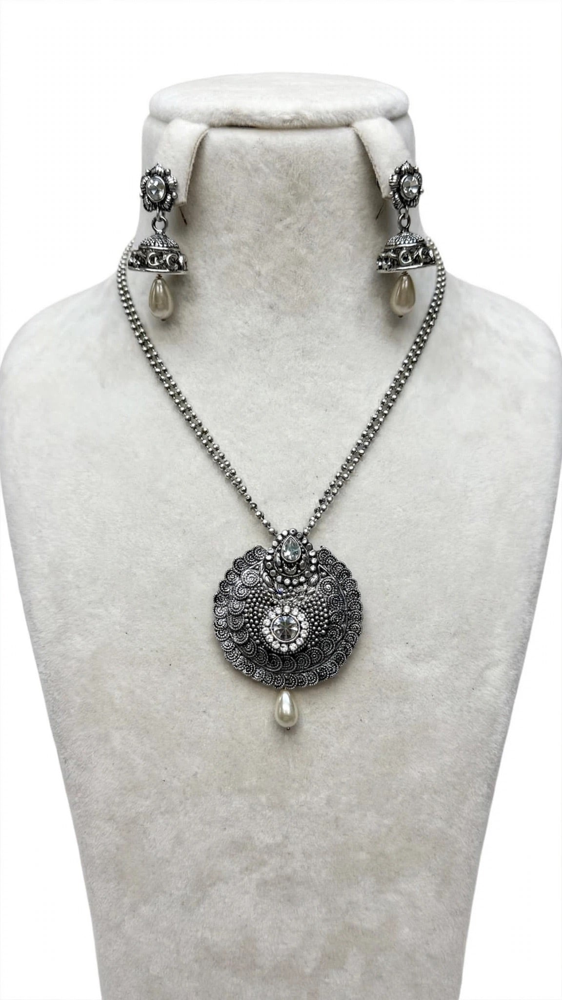 Oxidised necklace