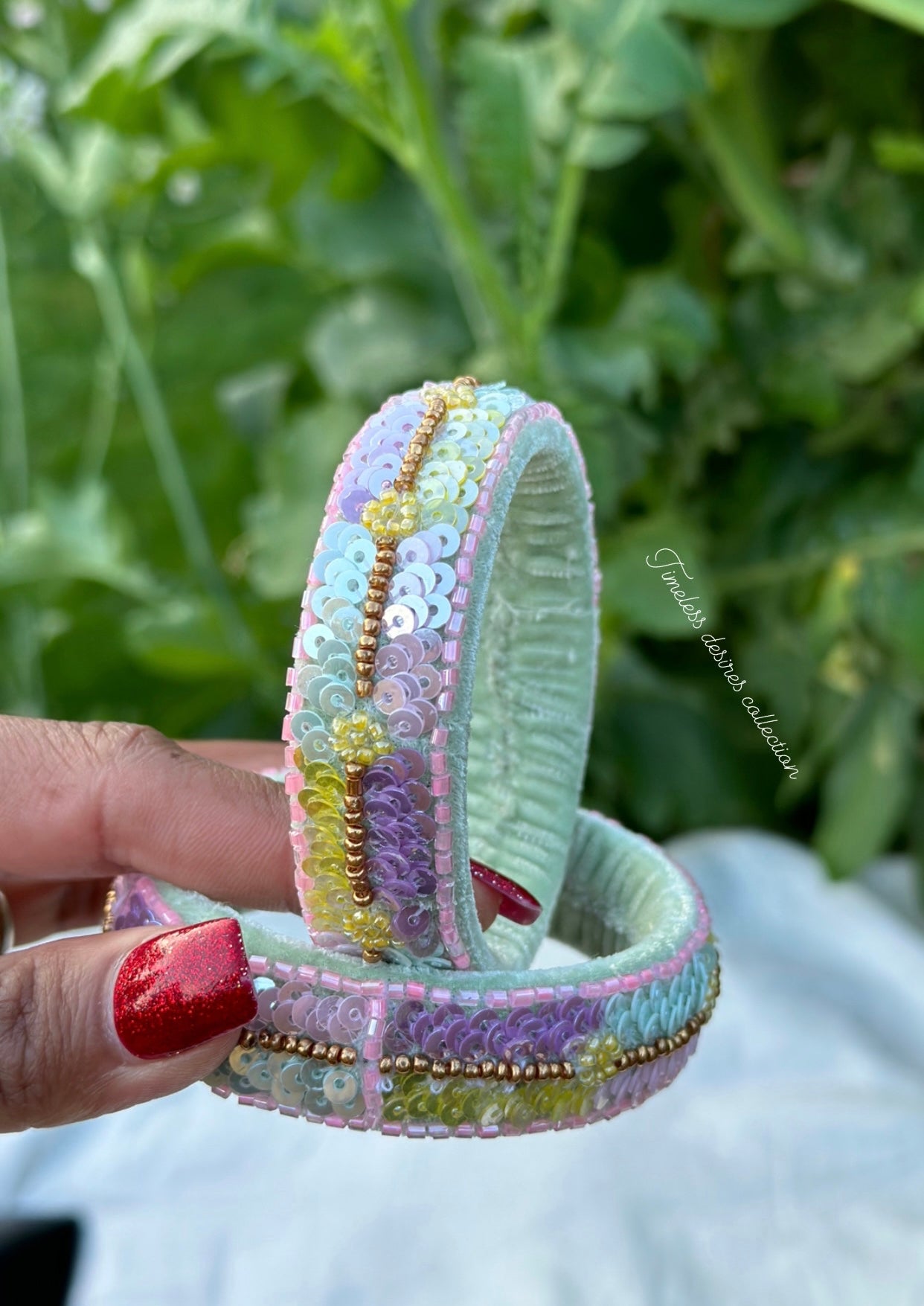 Multi coloured handmade soft kangan bangles