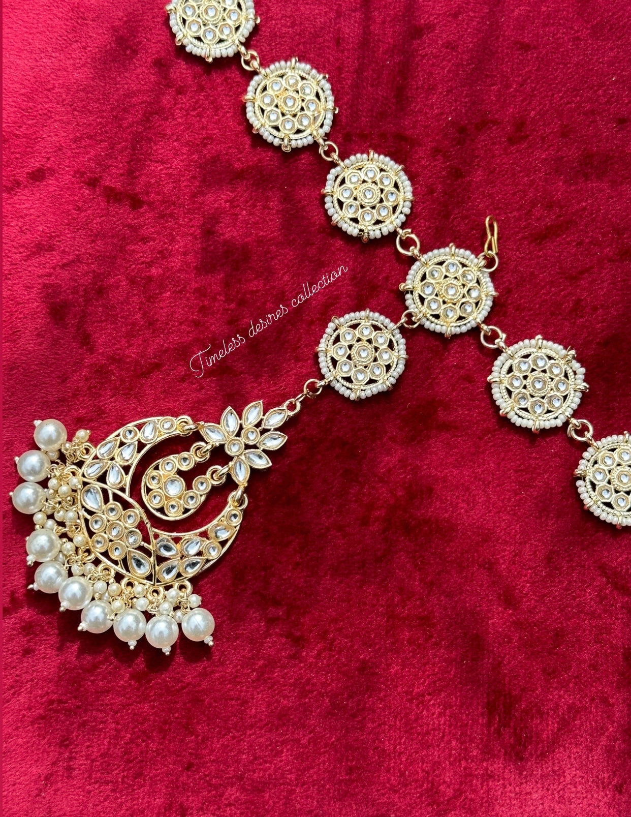 Matha patti in kundan