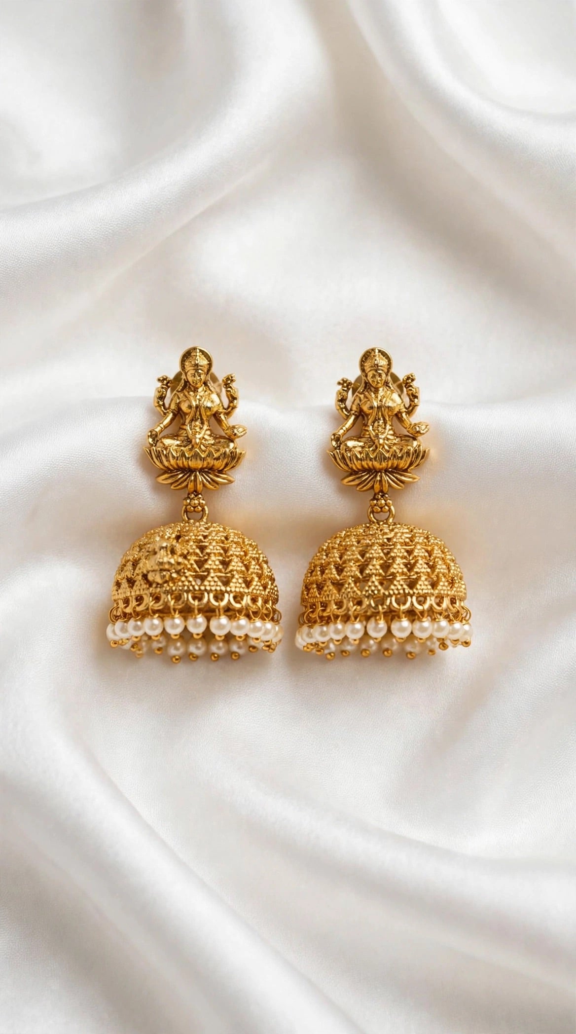 Gold look jhumki