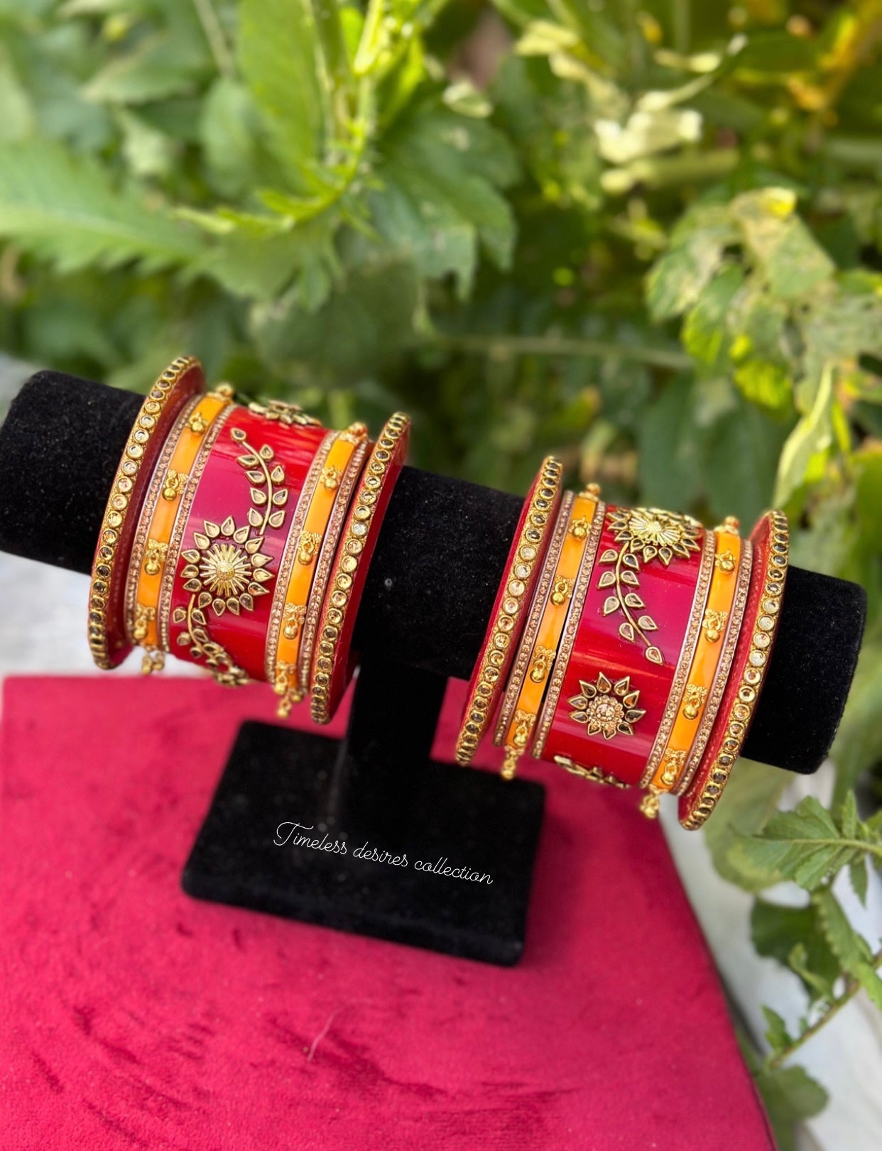 Rajwadi Chooda Bangles ( set of both hands )