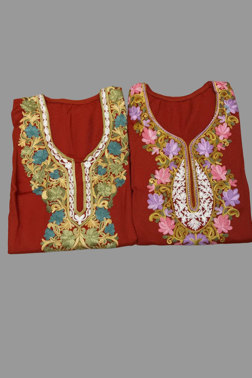 Free size upto size 44 - Kashmiri woolen kurti - ( grab free gift as kangan with it )