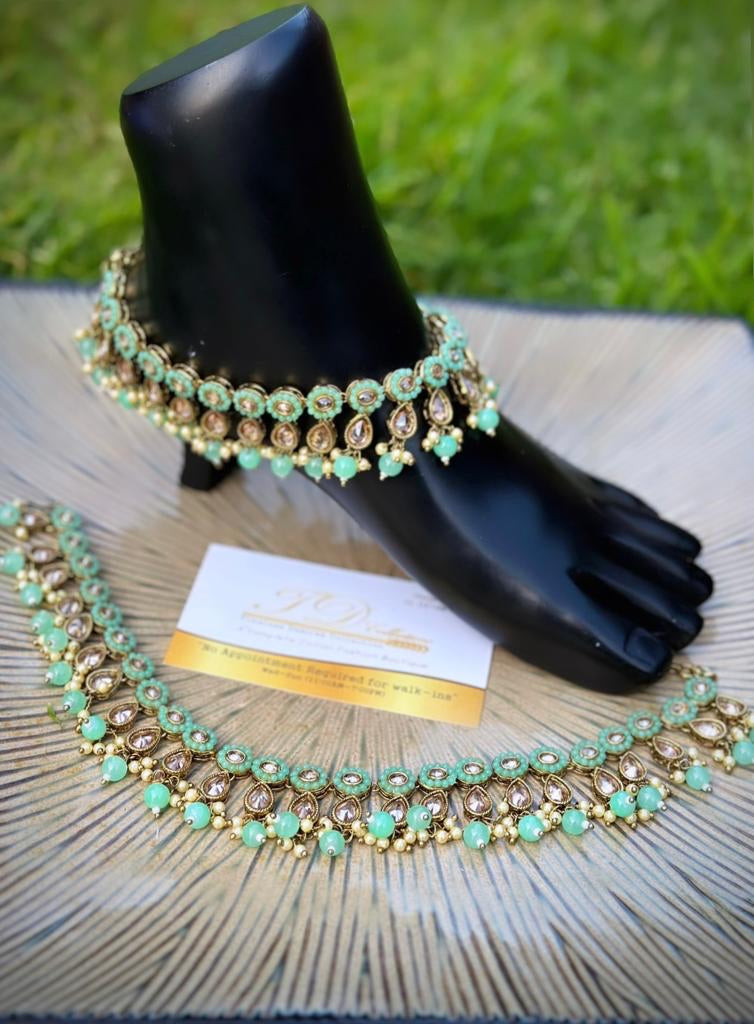 Statement pc in reverse AD anklets / jhanjra (TD-17)
