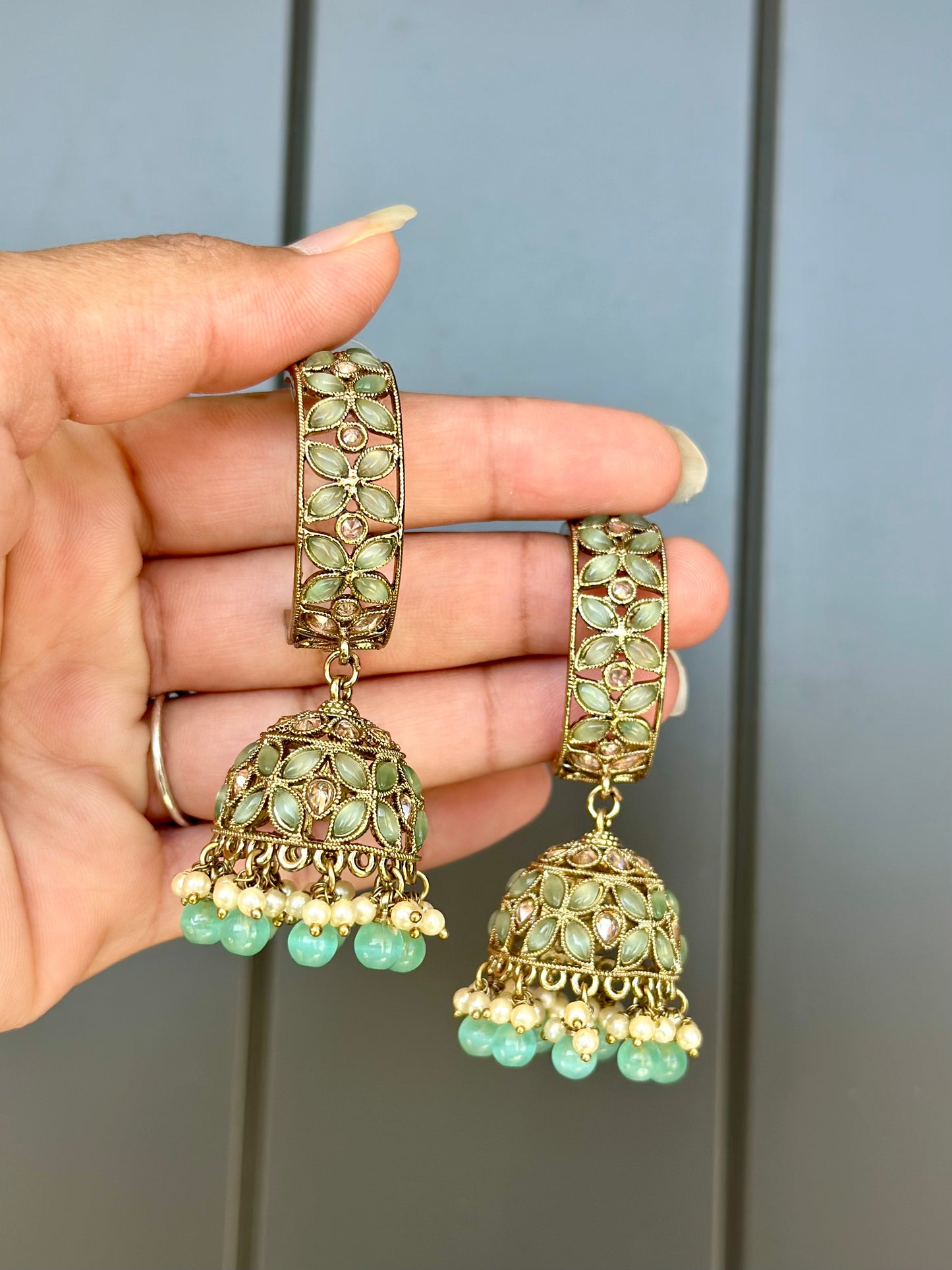 Sky blue earrings, Code: E2