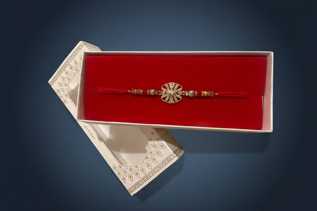 American Diamond Rakhi / Rakhdi Pack - Code A31